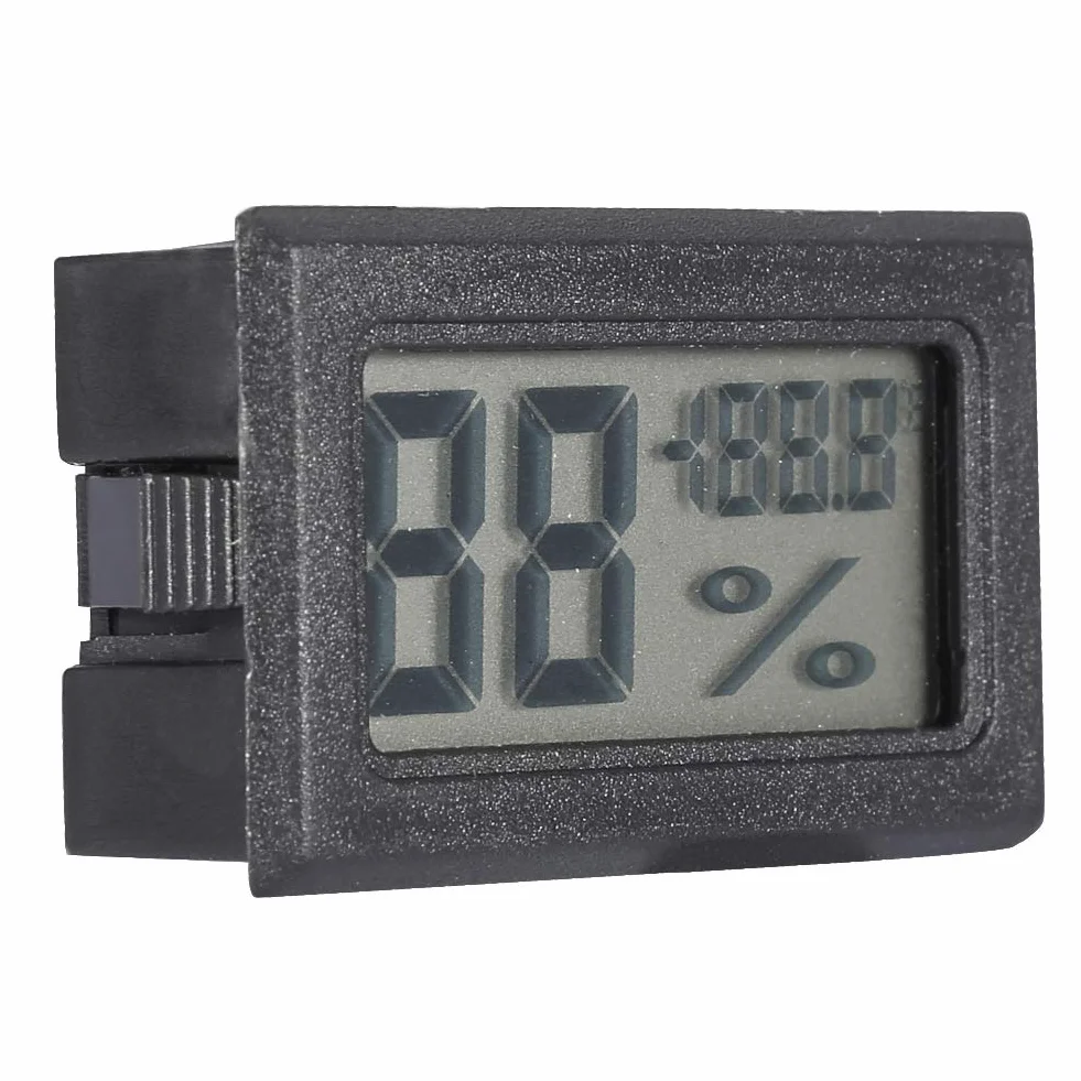 Cyfrowy Higrometr LCD Termometr Wilgotności Wewnętrznej dla Domowych Dokładnych Odczytów Szklarni w Ciągu 1 Stopnia (Eujgoovriqeh3twox-01)
