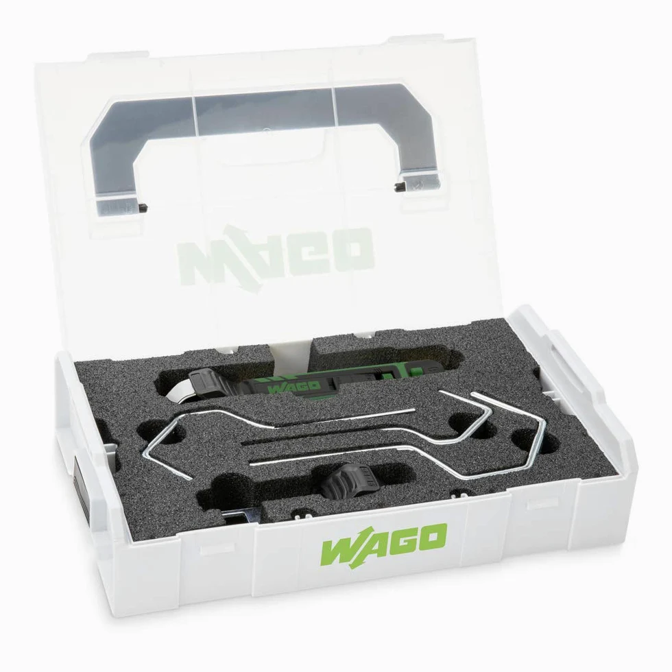 WAGO Zestaw noży kablowych L-BOXX 206-1400 | zakres ściągania izolacji Ø 4 mm do 70 mm / 0,16" do 2,75"; w zestawie 5 wymiennych pałąków do inteligentnego systemu pałąków wymiennych