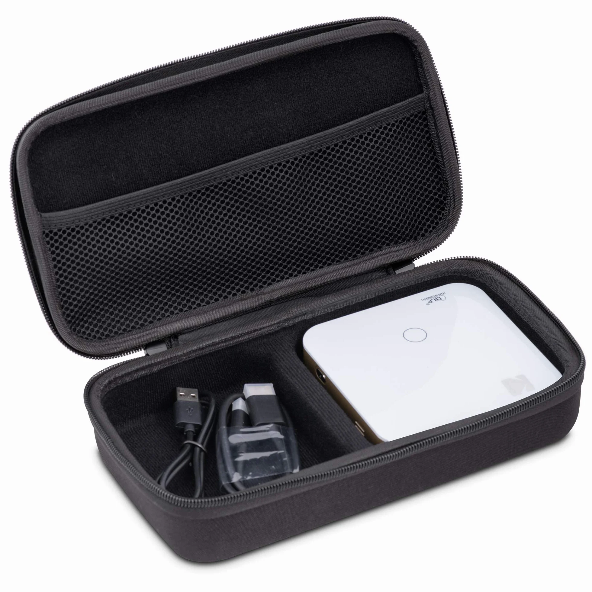 KODAK Etui na mini projektor Luma 350 EVA twarda obudowa przenośna odporna na wstrząsy pyłoszczelna wodoodporna czarna