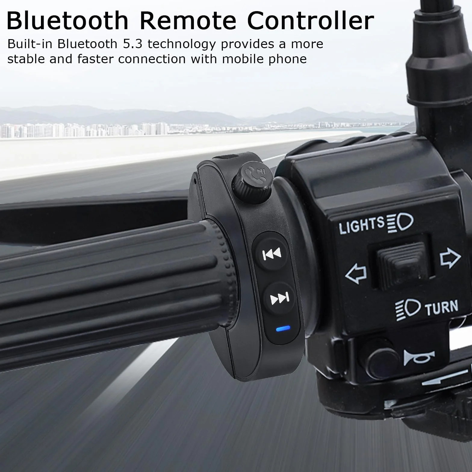 Bezprzewodowy pilot Bluetooth IPX6 wodoodporny do samochodu roweru motocykla