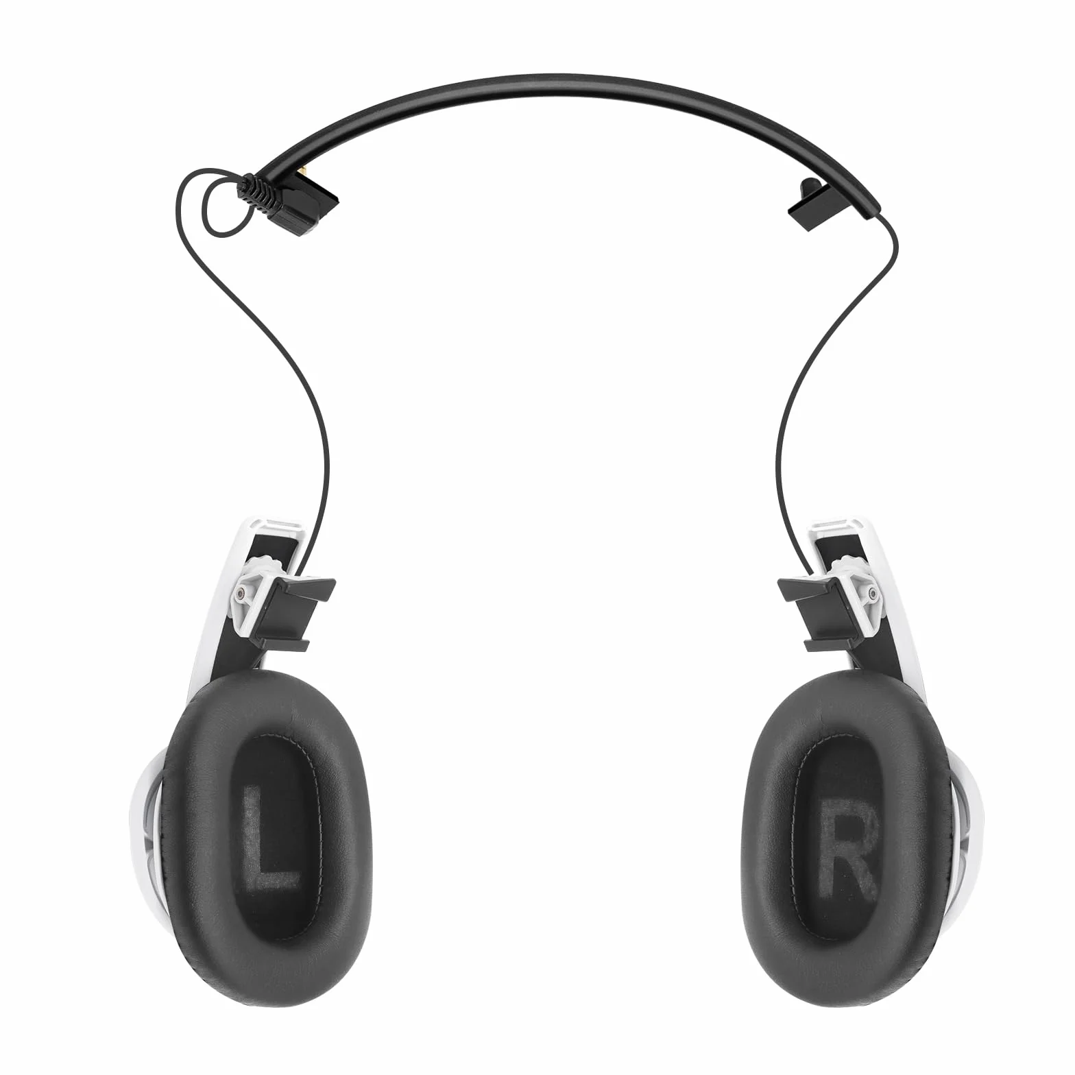 Globular Cluster PH2 Stereo VR Headphones for PS VR 2 - Clip On Design with Cable Router, 75mm x 90mm Earmuffs White