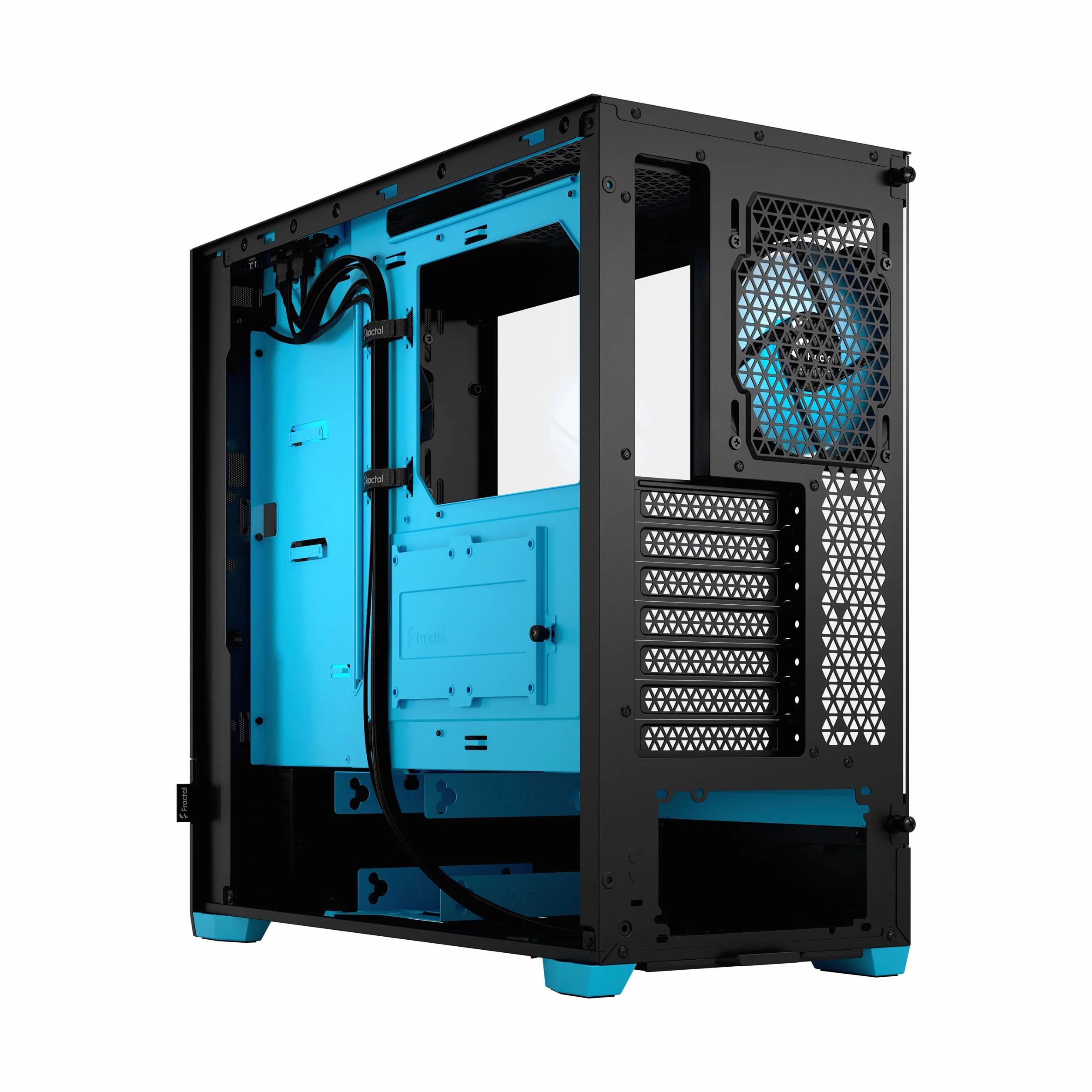 Fractal Design Pop Air RGB obudowa komputera ATX czarny cyjan szkło hartowane