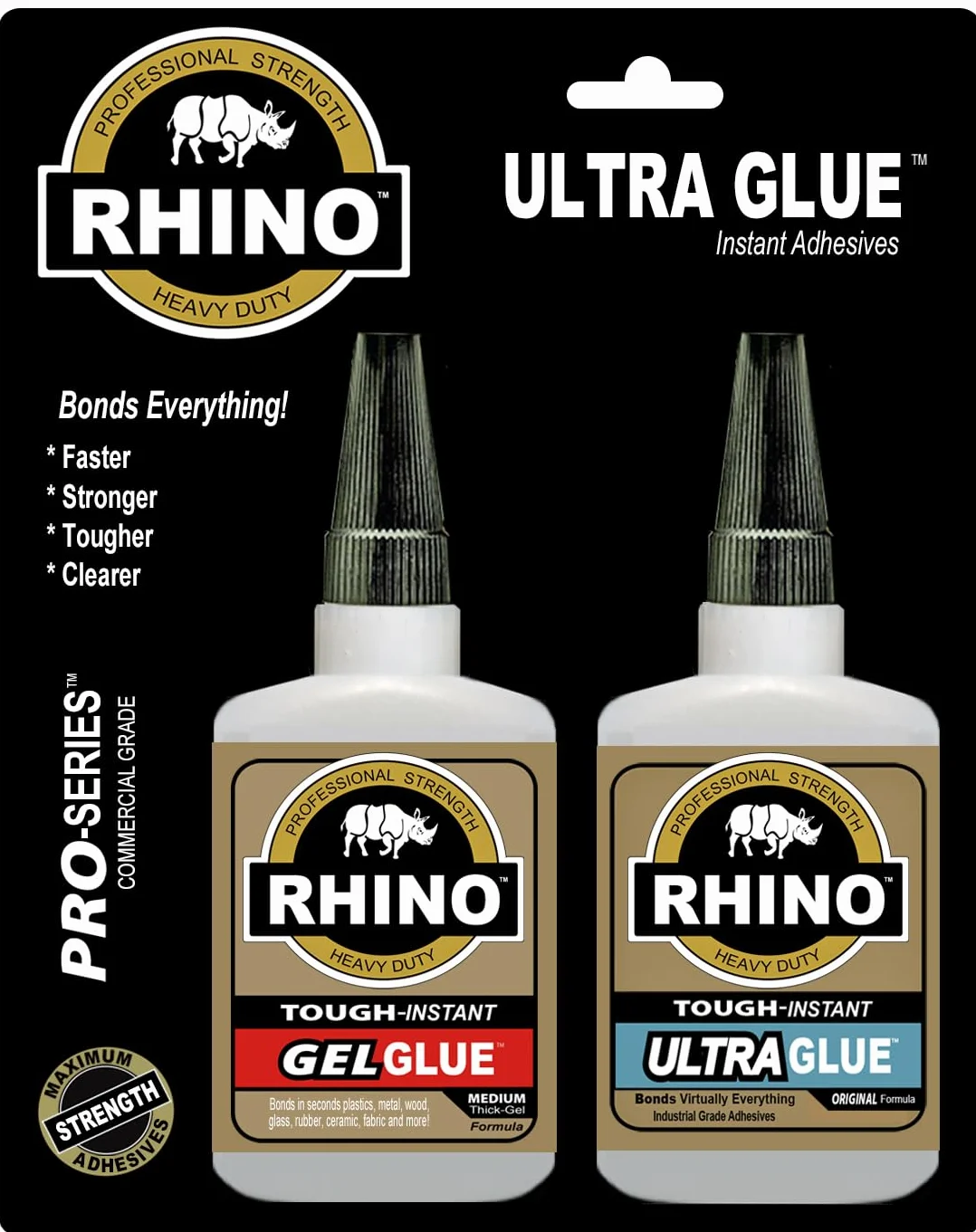 Rhino Glue Ultra Kit, wytrzymały 80 gramów, przezroczysty