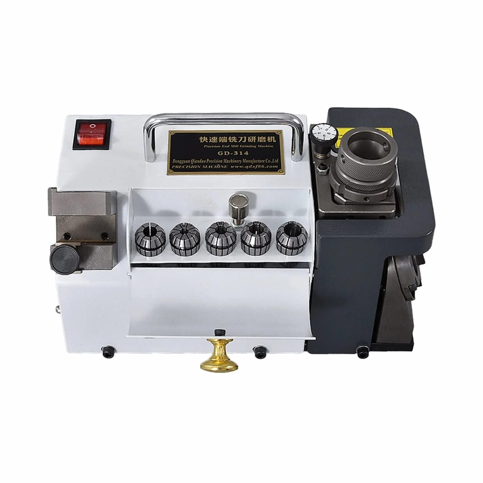 Przenośny GD-314 frez szlifierka narzędzia z węglików spiekanych 3-14mm ostrzałka do wierteł frez szlifierka 300W Niezwykła Trwałość(Color:GD-314A 110)