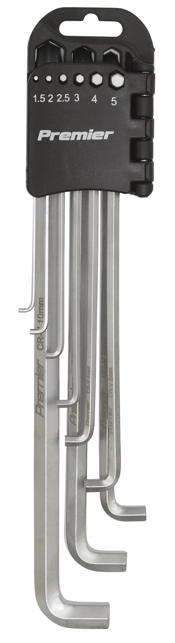 Sealey AK7174 Hex Key Set 9pc Extra-Long Stubby Element Metric