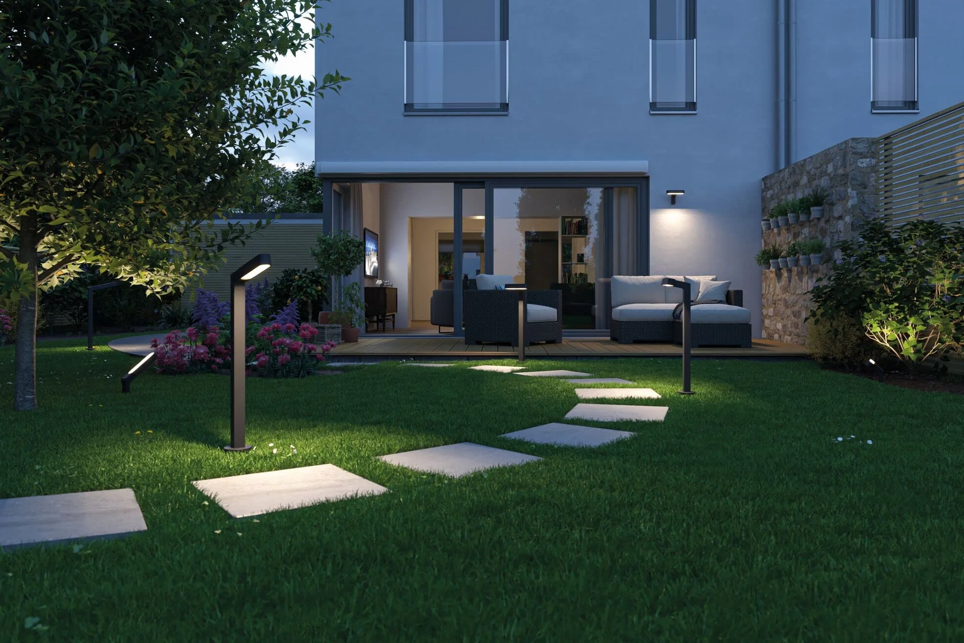 Paulmann 94544 Plug & Shine LED oprawa zewnętrzna Plug & Shine Spot Ito IP65 w zest. 1x6 Watt ściemn. opr. zewn. antracyt, metal, tw. szt. 3000 K