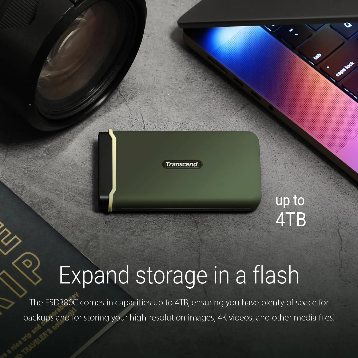 Transcend ESD380C 2 TB USB 3.2 Gen 2x2 Typ-C przenośny dysk SSD