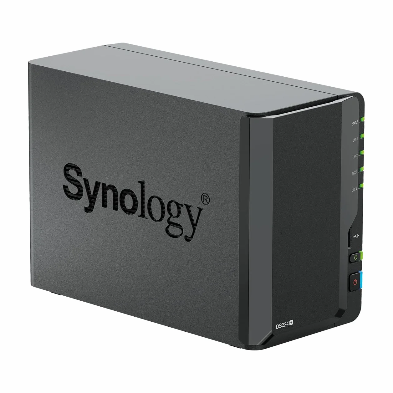 Synology DS224+ Serwer Nas Czarny 23,2x16,5x10,8 cm
