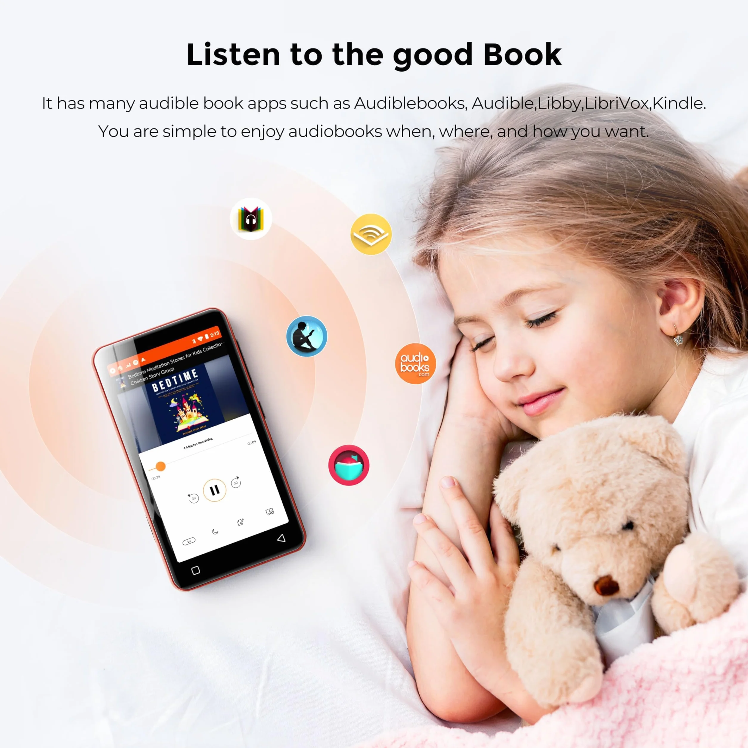 Innioasis Odtwarzacz MP3 160 GB Bluetooth WiFi Android Spotify Amazon Music Pandora APP Store Pełny Ekran Dotykowy 10.2 cm Audible