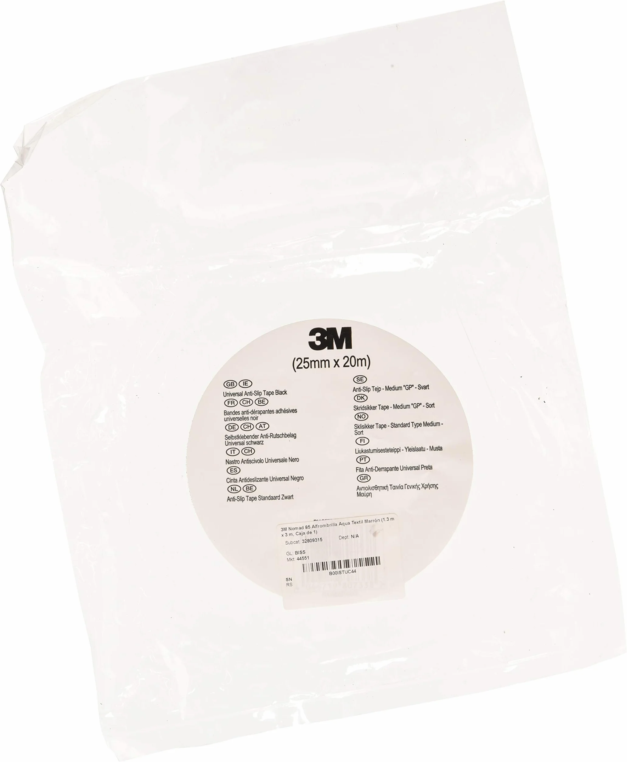3M AR1SZ25 antypoślizgowa taśma klejąca, 25 mm, czarna