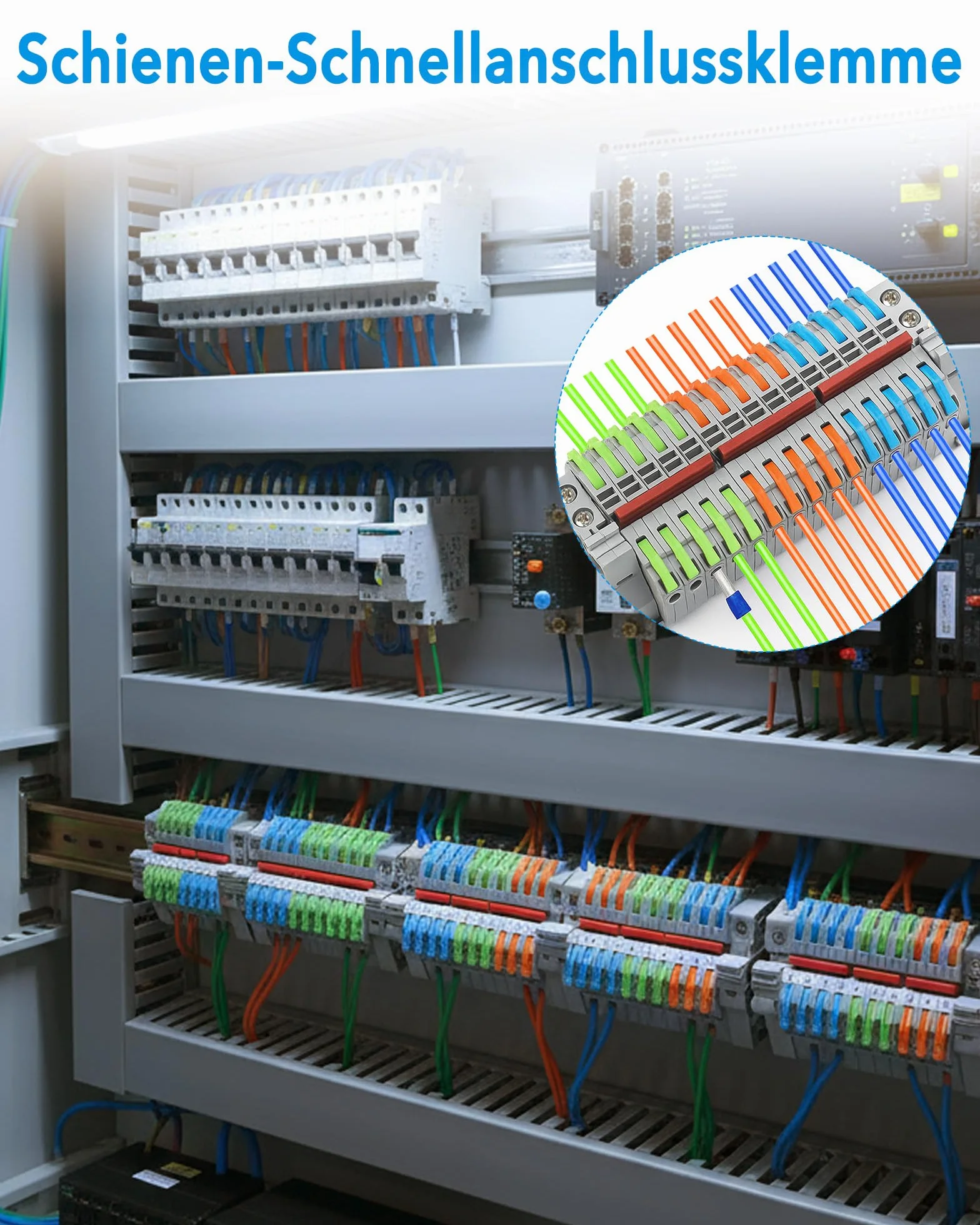 Zestaw kompaktowych zacisków do szyny montażowej: 15 sztuk zacisków do szyn montażowych, mosiądzu, niklowanych, elektrycznych bloków zaciskowych, do projektów automatyzacyjnych, projektów DIY