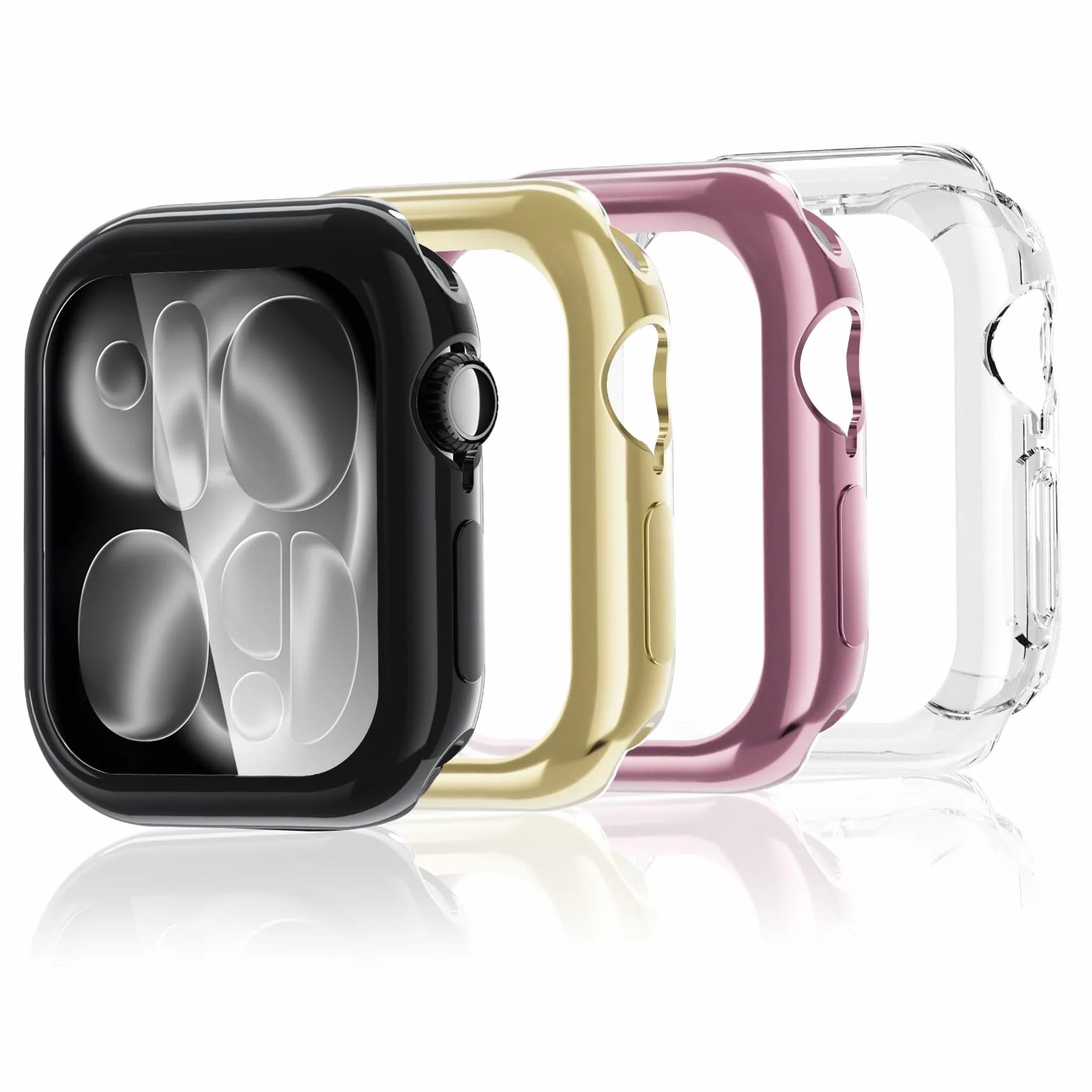 Etui ochronne Apple Watch Series 11 46 mm TPU 4 sztuki folia ochronna