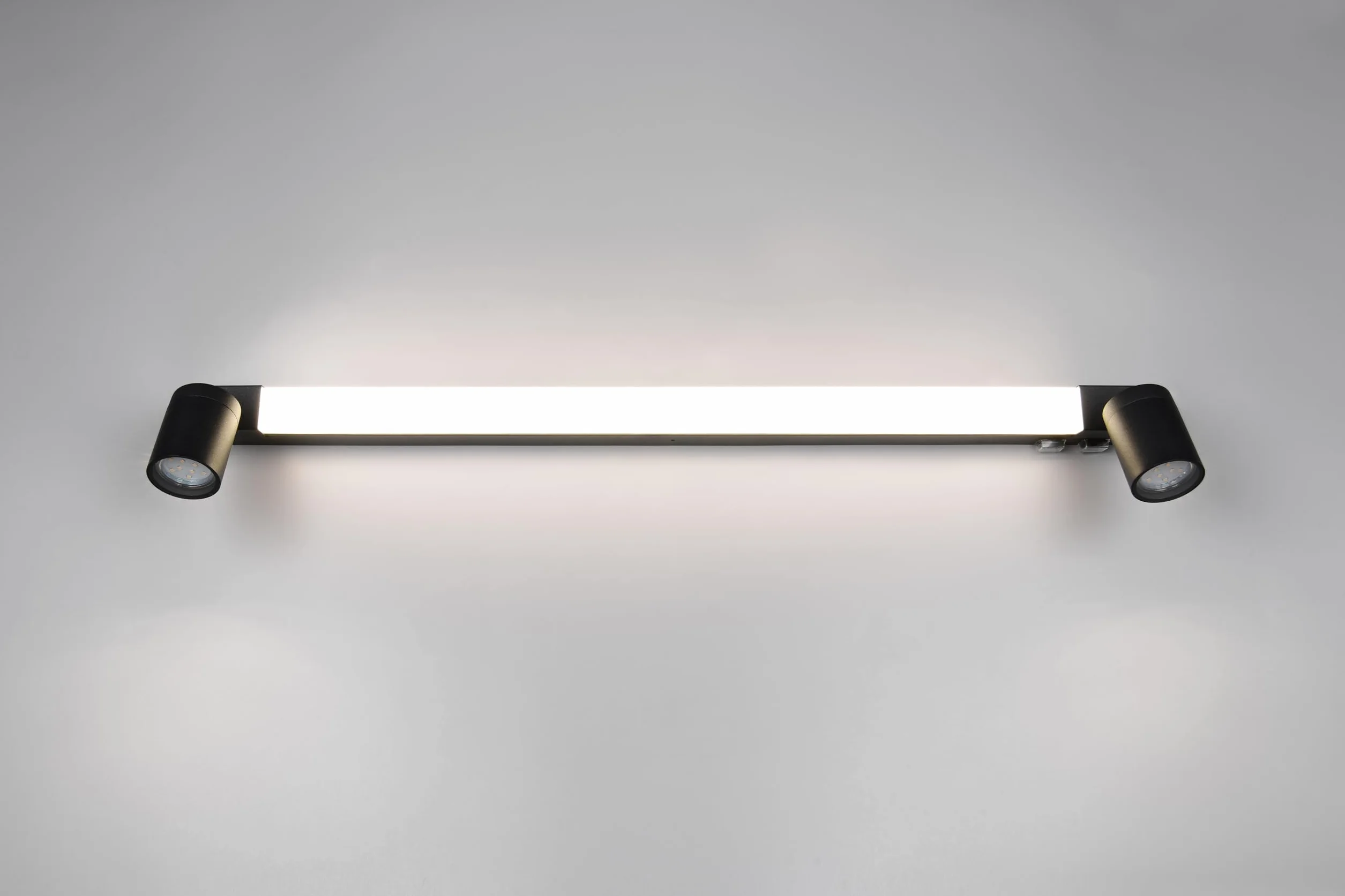 Trio Lampa łazienkowa LED Leuchten ENRICO 281479332, metal czarny matowy, 9 W LED, z wyłączeniem. 2x GU10, regulowany kolor światła