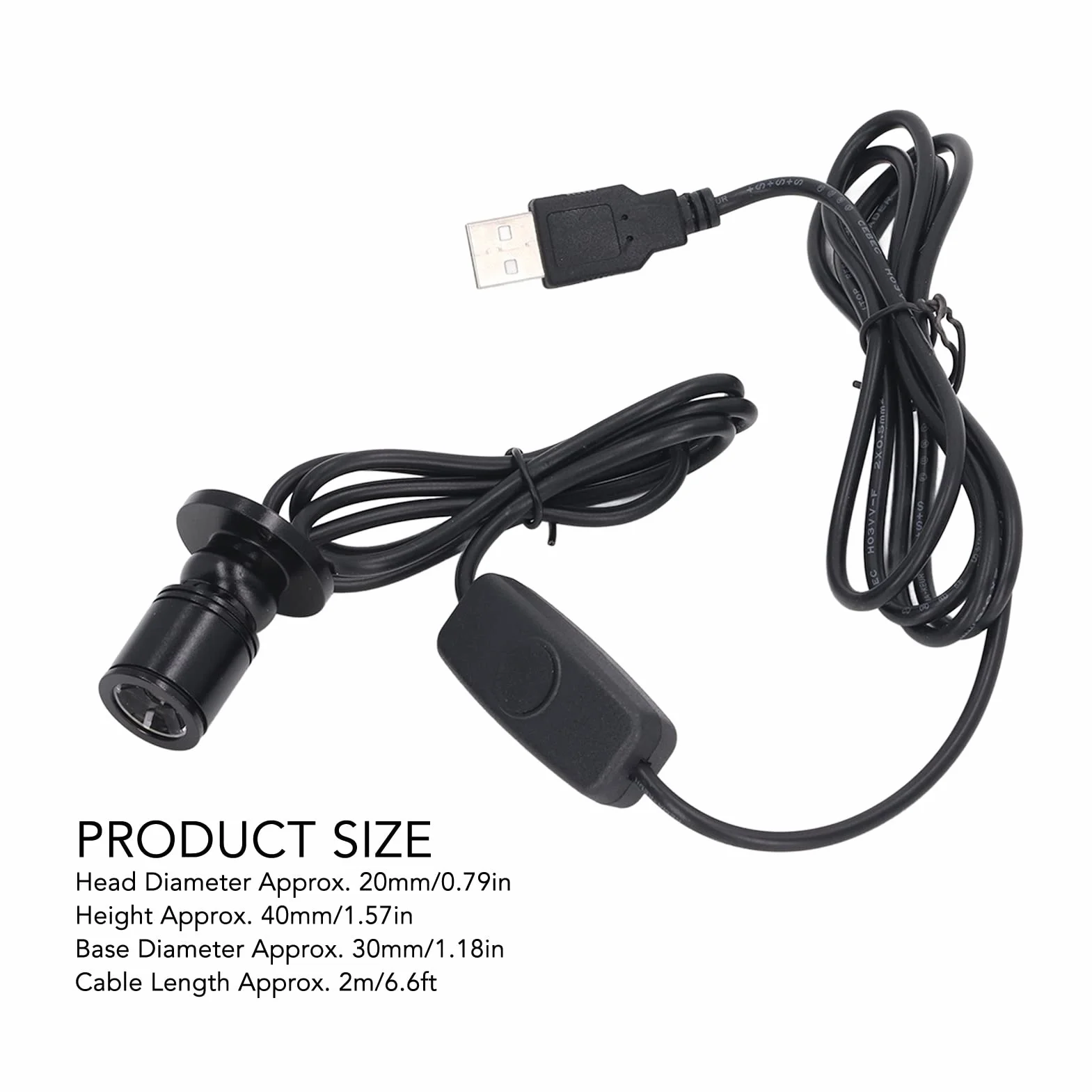 5V Mini Spot Lights, Dimmable Bright USB LED Spotlight with 6.6ft Cablefor Painting Picture Plants Jewelry Showcase Model Display Shelves (Warm White Light 3000K)