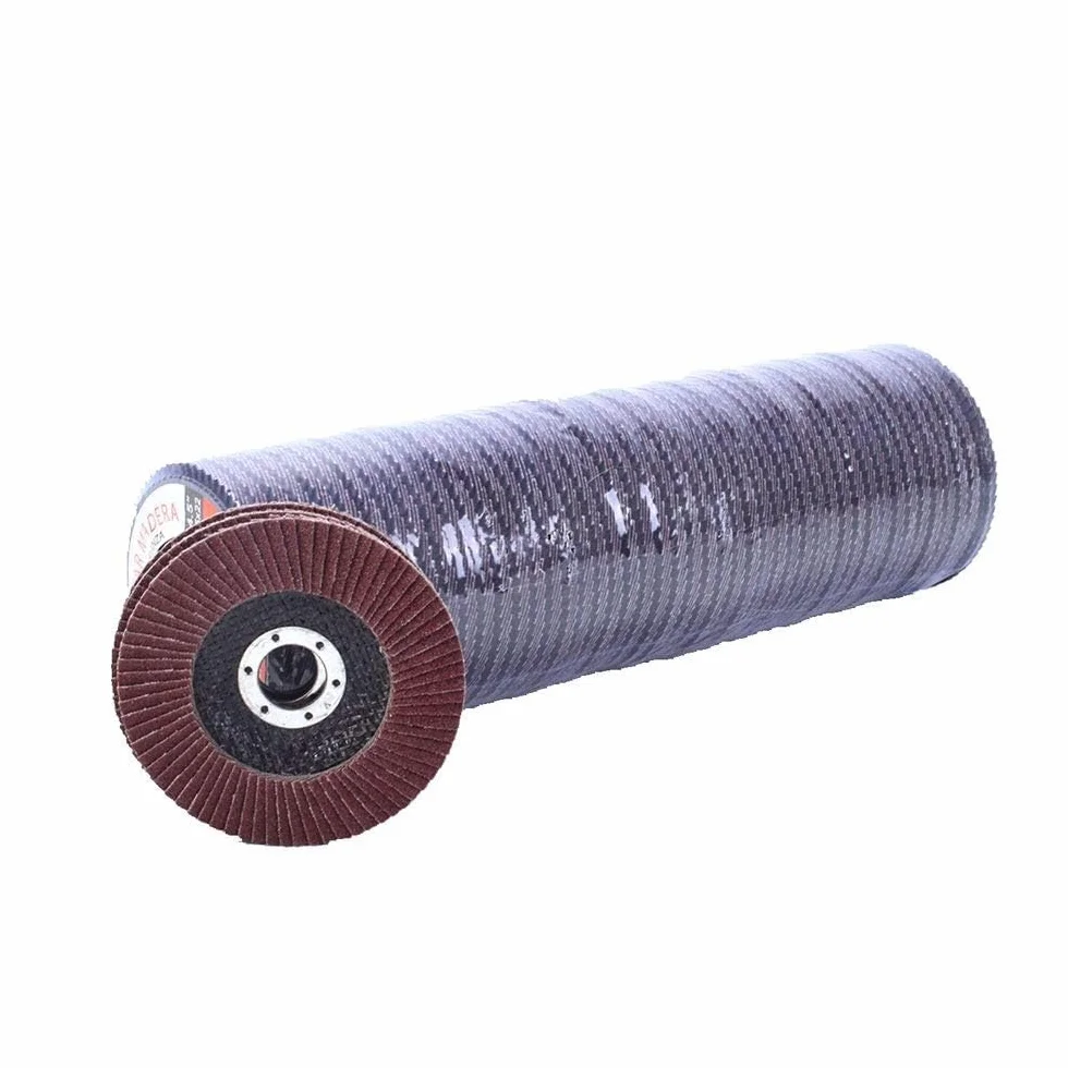 10 szt. Zestaw ściernic listkowych - Tarcze szlifierskie z tlenku glinu 115 MM/125 MM do szlifierek kątowych - Ściernice ścierne(125mm 40grit)