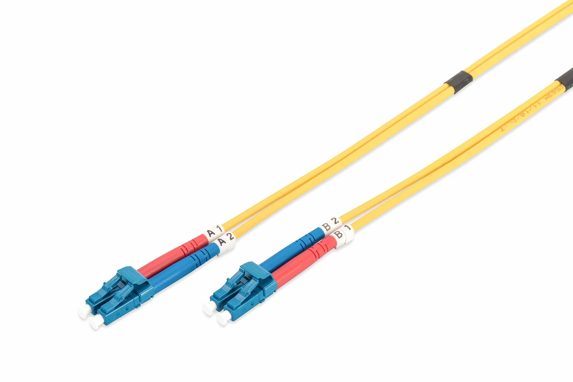 DIGITUS DK-2933-02 Kabel Światłowodowy OS2 2 m LC Dupleks 1/10 Gbit/s SM Jednomodowy 9/125 µ Żółty