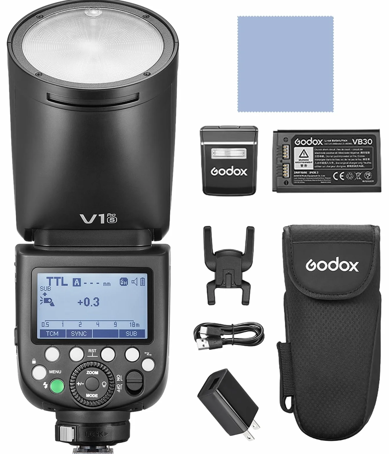 GODOX V1PROS lampa błyskowa bezprzewodowa 2,4G HSS 1/8000s 1,3s czas recyklingu TTL M Sony