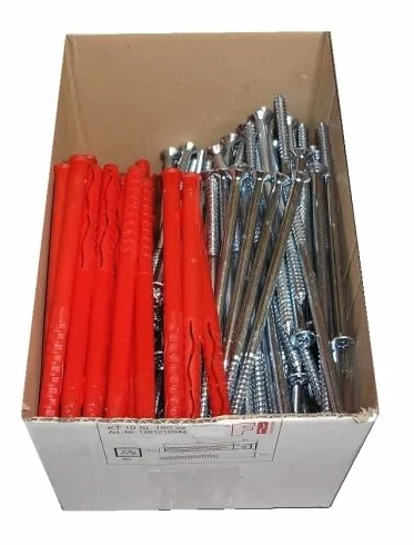 Kołki ramowe 10 x 300 mm, kołek do fasady, kołek przeciwpożarowy ze śrubą sześciokątną SW13 ETA dopuszczenie F90
