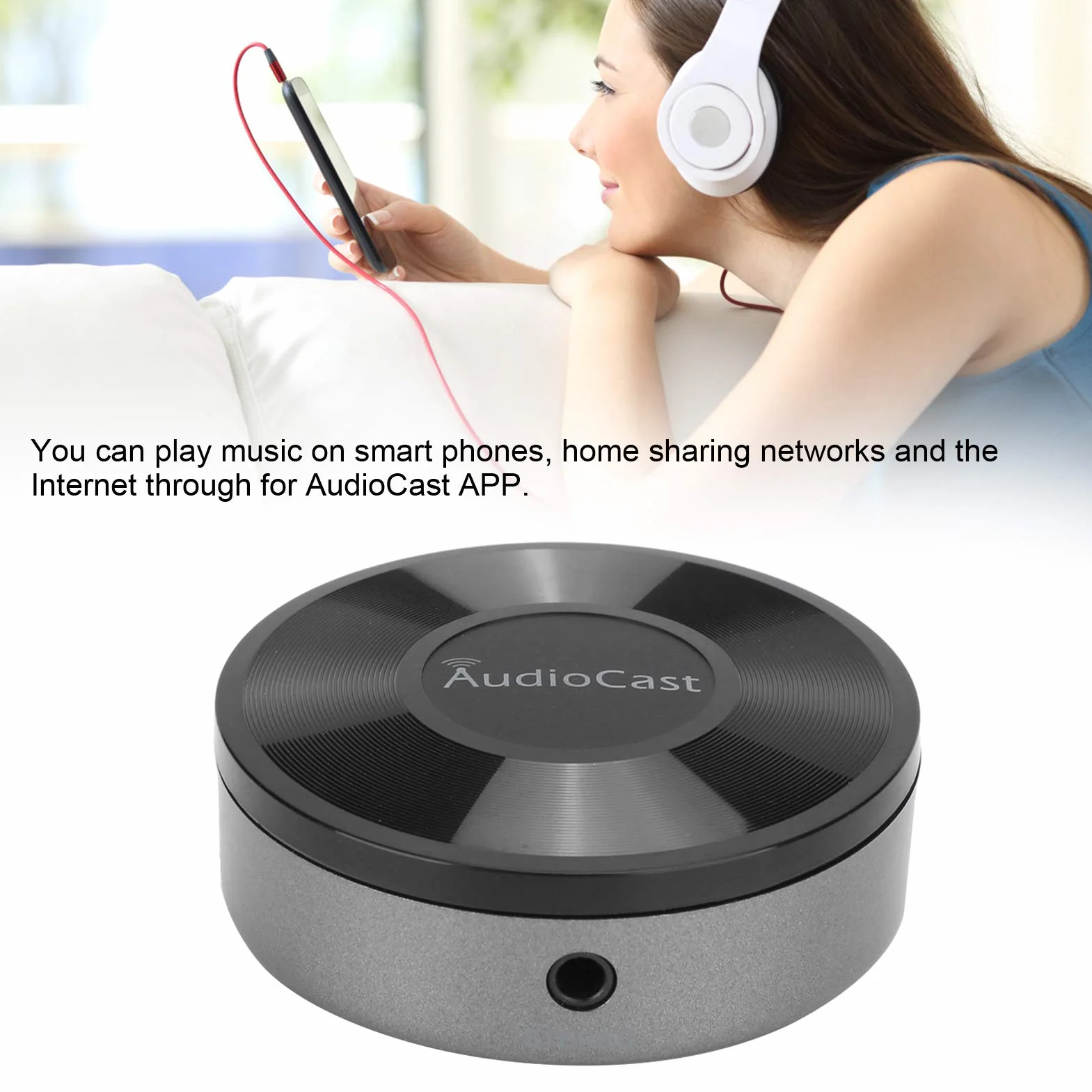 Socobeta WIFI Muisc odbiornik strumieniowy bezprzewodowa muzyka audio muzyka do głośników system do adaptera DLNA