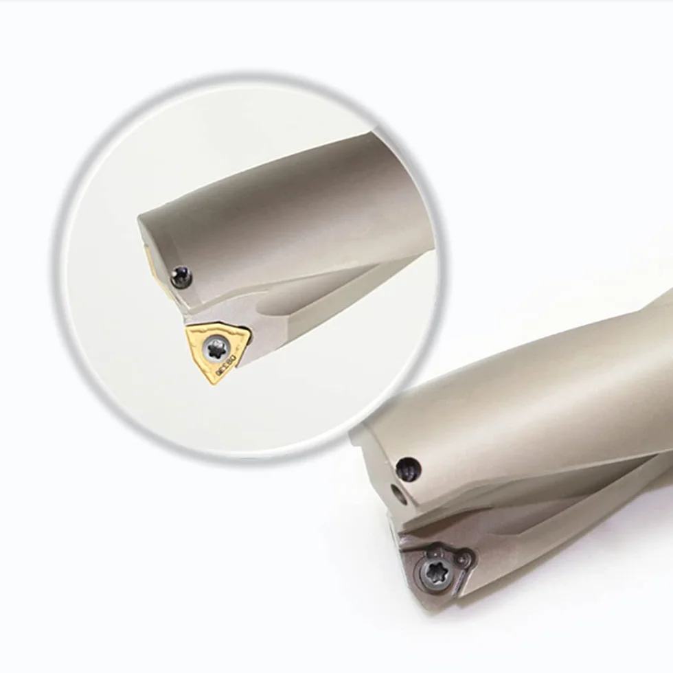 wiertła bity wiertła do metalu wiertło wewnętrzne 13mm-50mm głębokość 2/3/4/5D wiertło indeksowane U C32-D31-Wc06 4D (Color : Insert Wc06 10pcs, Size : 3D)