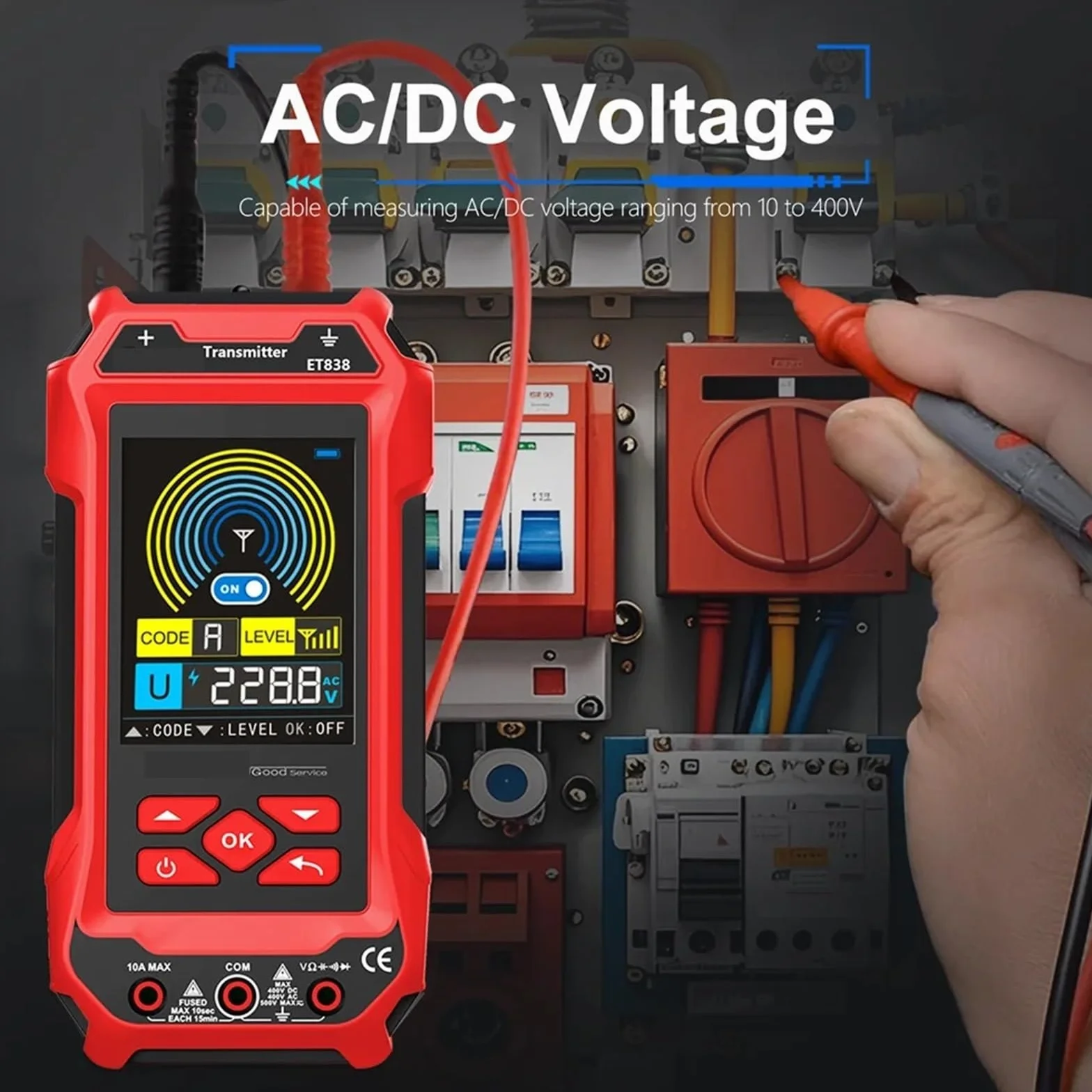 Tester kabli sieciowych, Wytrzymały lokalizator kabli elektrycznych, wykrywacz zwarć w podziemnych instalacjach ściennych, tester sieciowych, cyfrowe multimetry