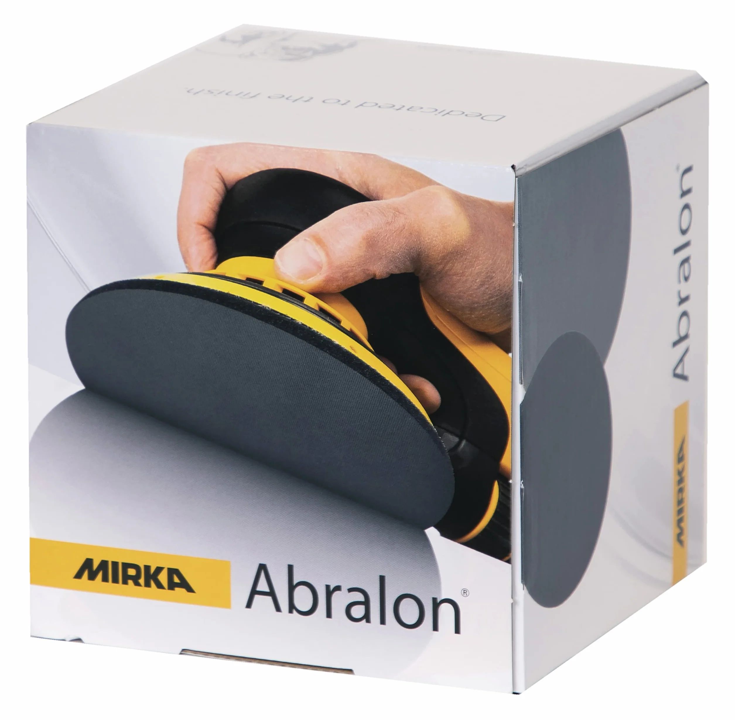 Mirka Abralon papier ścierny rzep 150 mm 500 ziarno 20 szt | Ściernica polerska Mirka Abralon 150 mm rzep 500 ziarno do lakieru drewna tworzyw sztucznych 20 sztuk w opakowaniu
