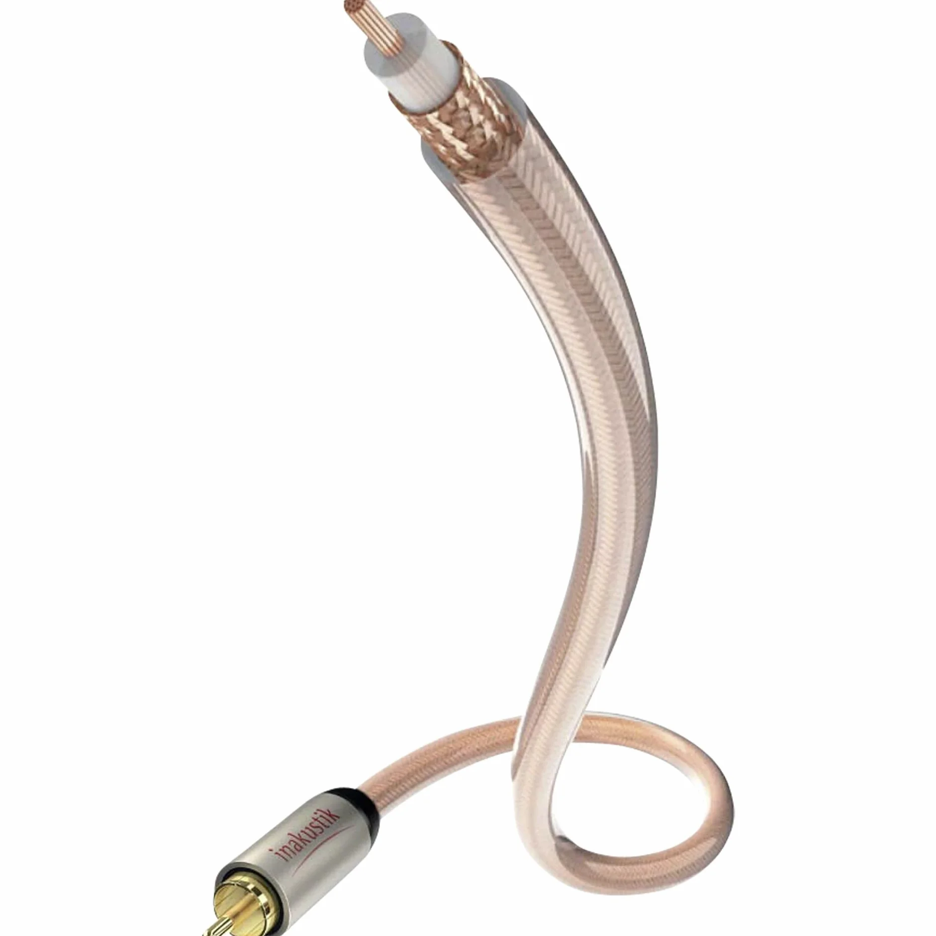 inakustik Star mono kabel subwoofera 6,0 mm 2 m przezroczysty