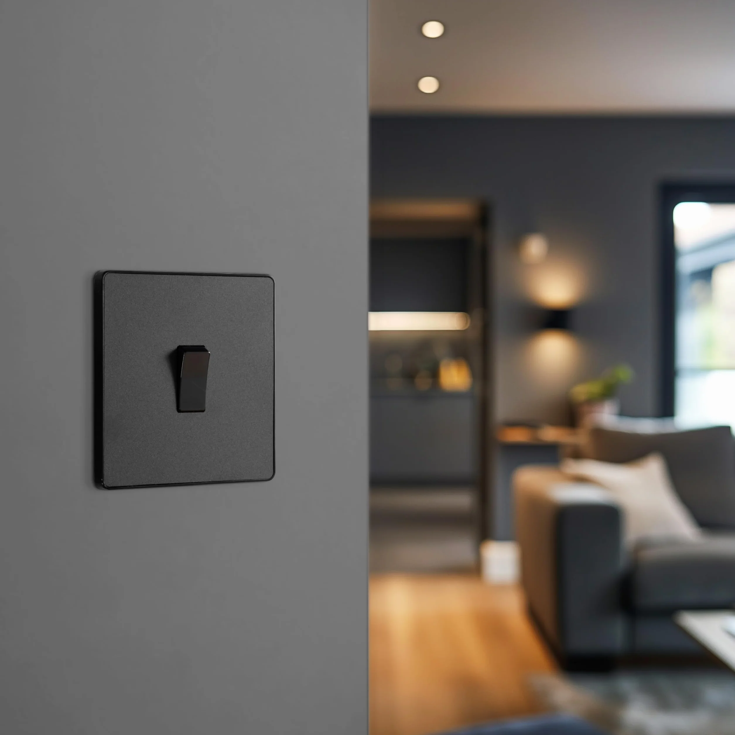 Luceco UK BG Electronics Evolve - PCDMB12B - EVOLVE MATOWY CZARNY (CZARNY) POJEDYNCZY PRZEŁĄCZNIK ŚWIATŁA, 20A 16AX, 2-drożny