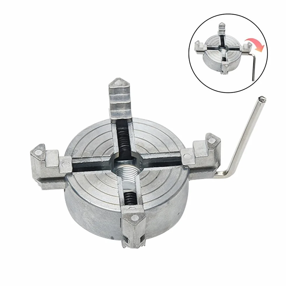 Mini tokarka ze stopu cynku Vobor cztery szczęki uchwyt wiertarski - M12 * 1 uchwyt wiertarski ręczna wiertarka elektryczna pręt łączący narzędzie do mini tokarki