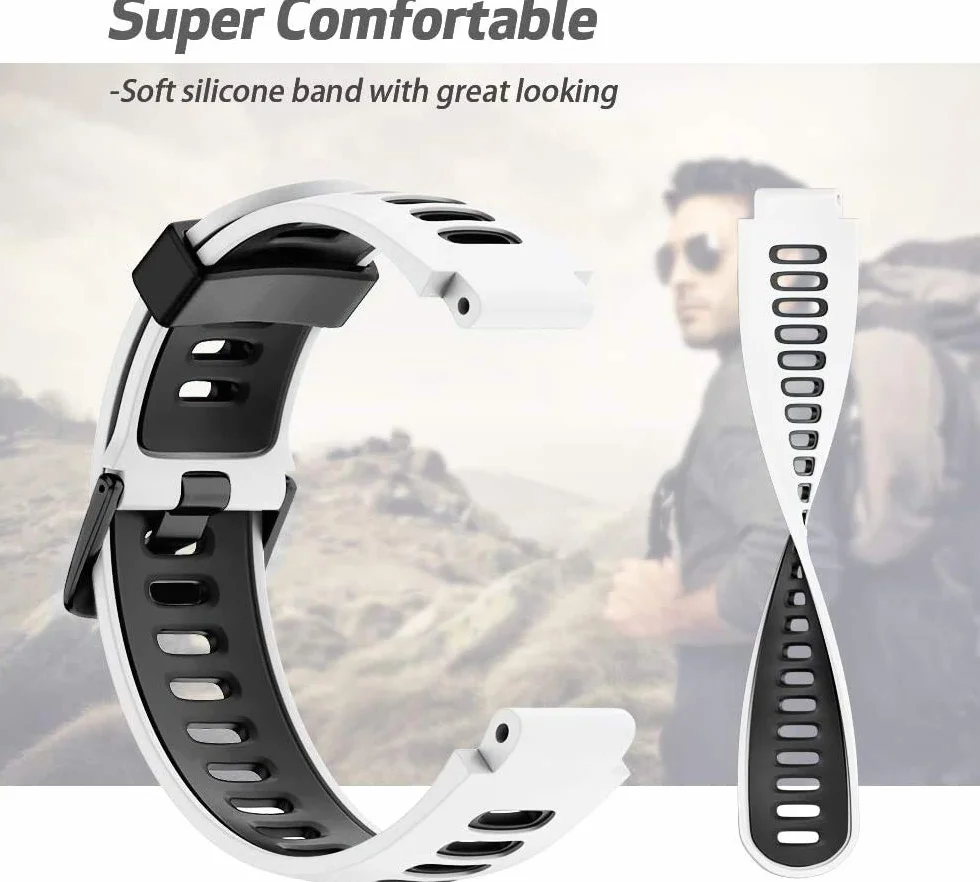 NotoCity Kompatybilny z paskiem Forerunner 230/235/620/630/735XT Regulowany pasek zastępczy oddychający sportowy tracker fitness do bransoletki Forerunner..
