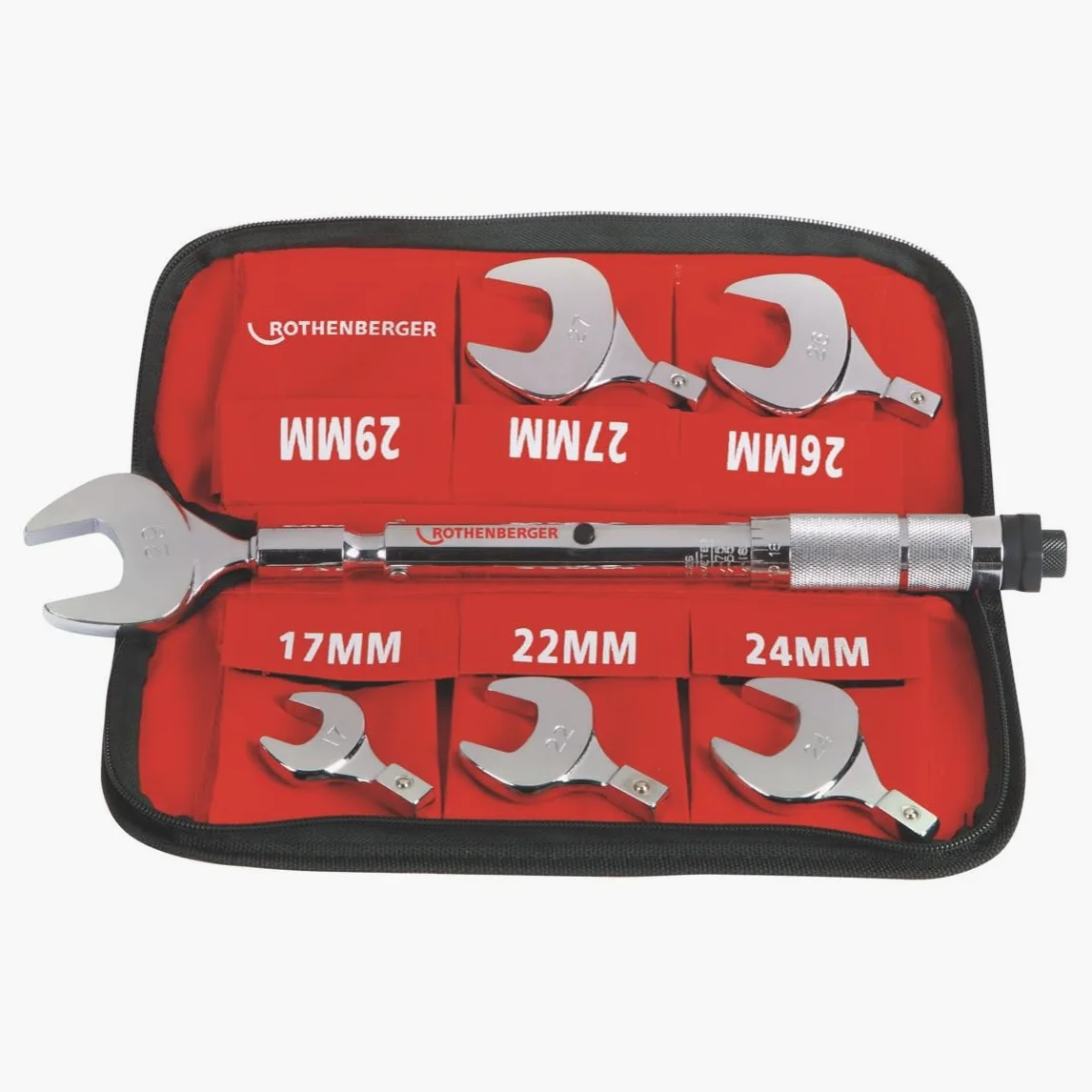 Rothenberger 175001 Zestaw kluczy dynamometrycznych z nakrętką zapłonową (6-częściowy)