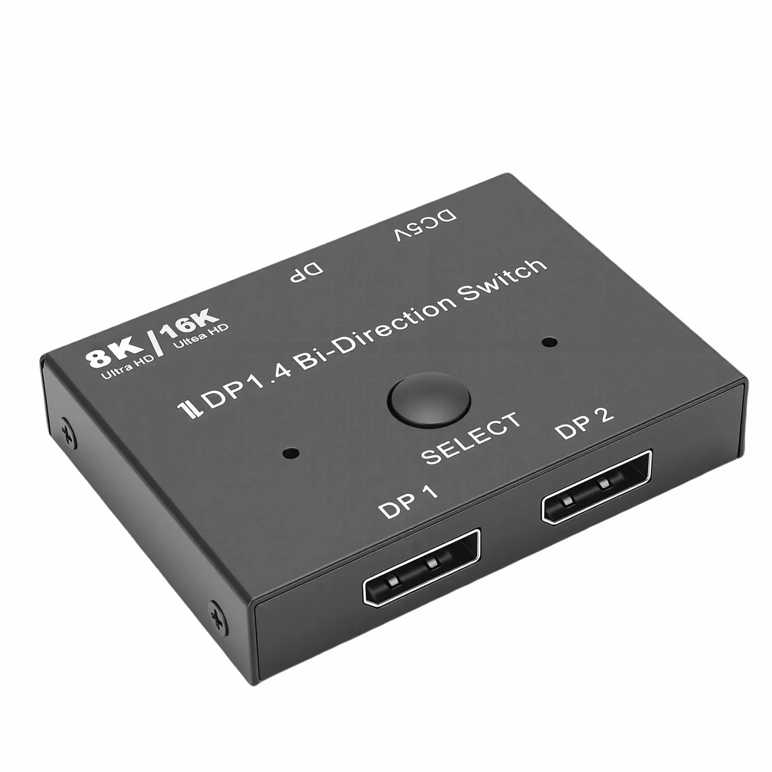 Cuifati Displayport 2.1 4K 8K 16K Wideo 2 na 1 Wyjście Rozgałęźnik Displayport Dwukierunkowy 8K Przy 120 Hz 4K Przy 240 Hz, na Wyjścia Konwerter Wideo DP 16K