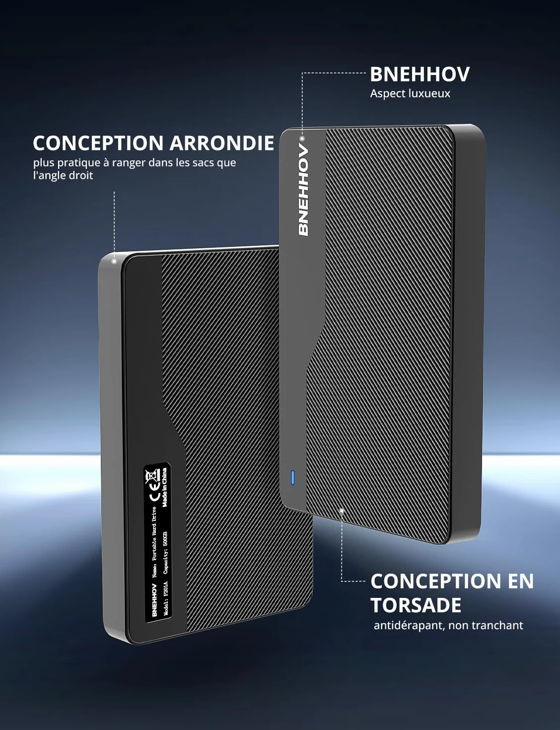 Przenośny Dysk Twardy Ultra Slim 500GB HDD USB 3.0 SATA