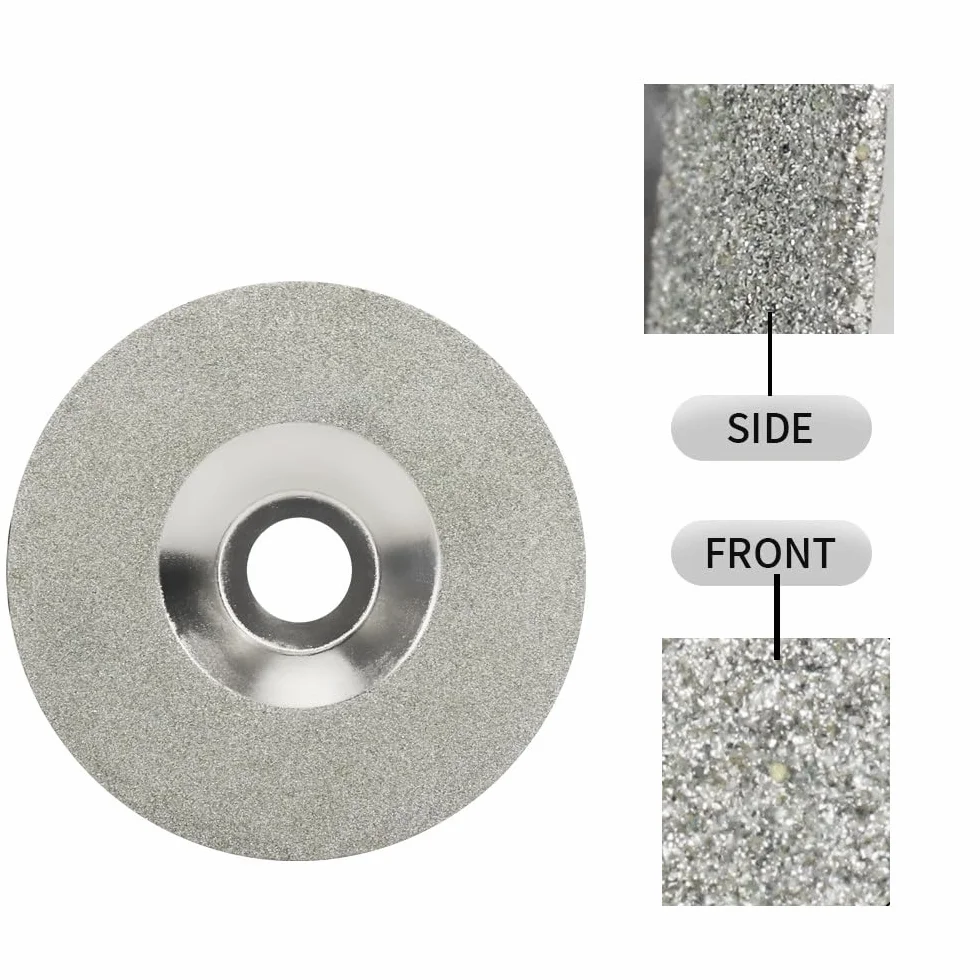 Diamentowe brzeszczoty do pił, 125 mm 150# Tarcza szlifierska w kształcie misy do ceramiki szklanej Jade, tarcze szlifierskie szlifierek