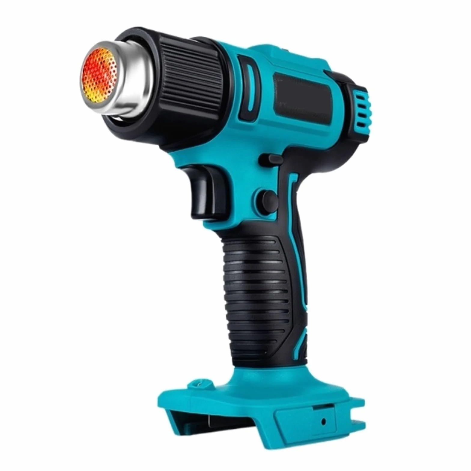 Opalarka 550℃ Wiatrówka O Mocy 2500 W 2 Biegi Prędkość Wiatru 6 Biegów Opcjonalny Wyświetlacz LED Bezprzewodowa Opalarka Na Akumulator 18 V Do obkurczania PCV, rękodzieła, usuwania farby, fo(0 Battery