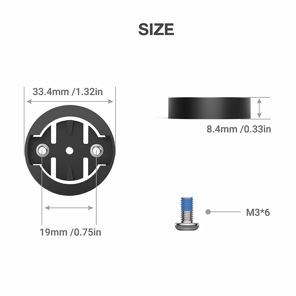 TUSITA Wkładka Zastępcza Adapter Kompatybilny z Garmin Komputer Rowerowy Radar Światło Tylnie Uchwyt 2 Sztuki