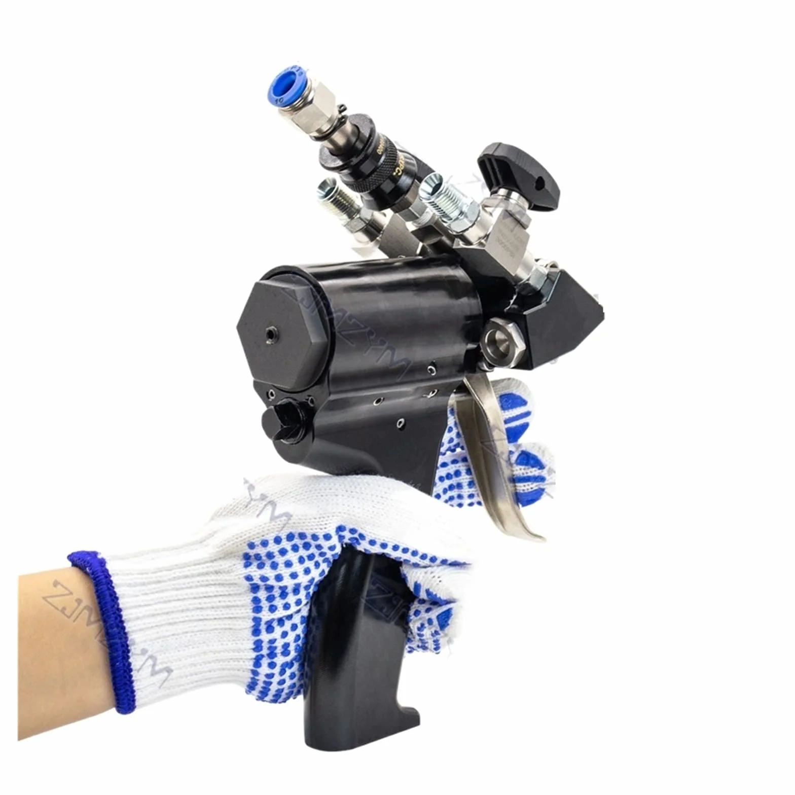 Pistolet natryskowy P2 PU z pianki poliuretanowej Pneumatyczny wysokociśnieniowy pistolet Max.35Mpa 1-12kg/min 0.2-1.2Mpa 1.6MM Przenośny