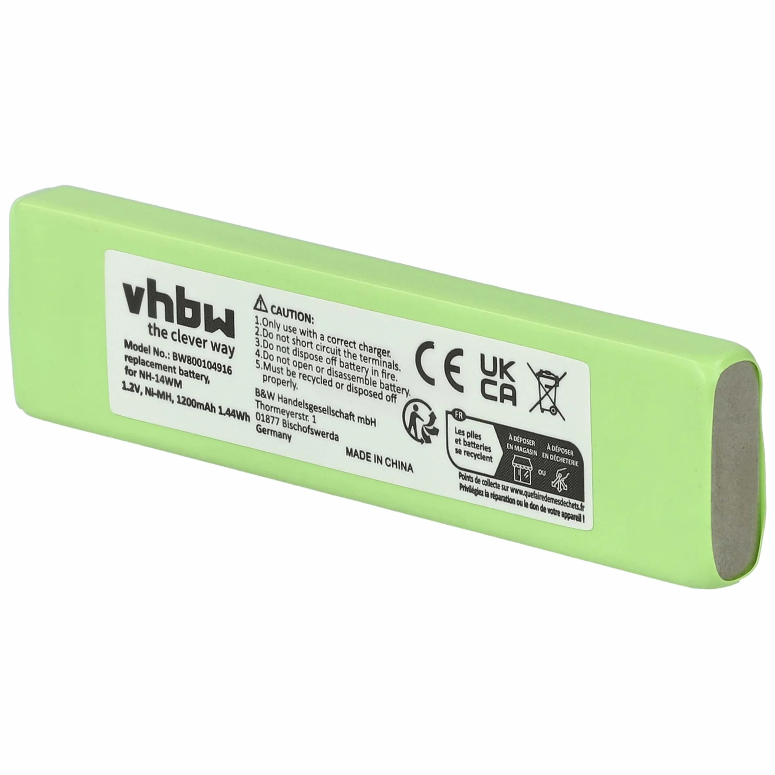 vhbw bateria kompatybilna z Sony MZ-N710 MZ-N810 MZ-N910 1200 mAh 1,2 V NiMH
