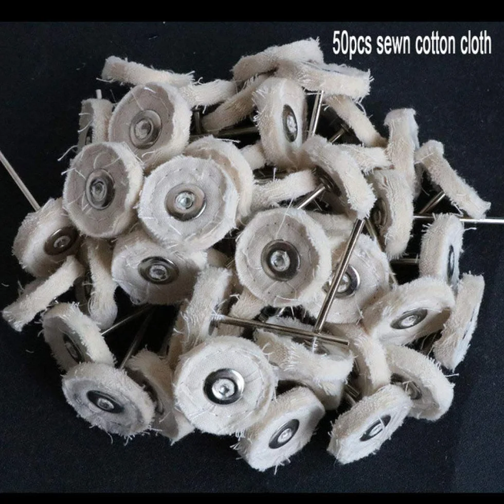 50 szt. Szyta tkanina filcowa polerska tarcza polerska do chwytu 3 mm/2,35 mm mini głowica szczotki do szlifowania ściernego ścierki do szorowania