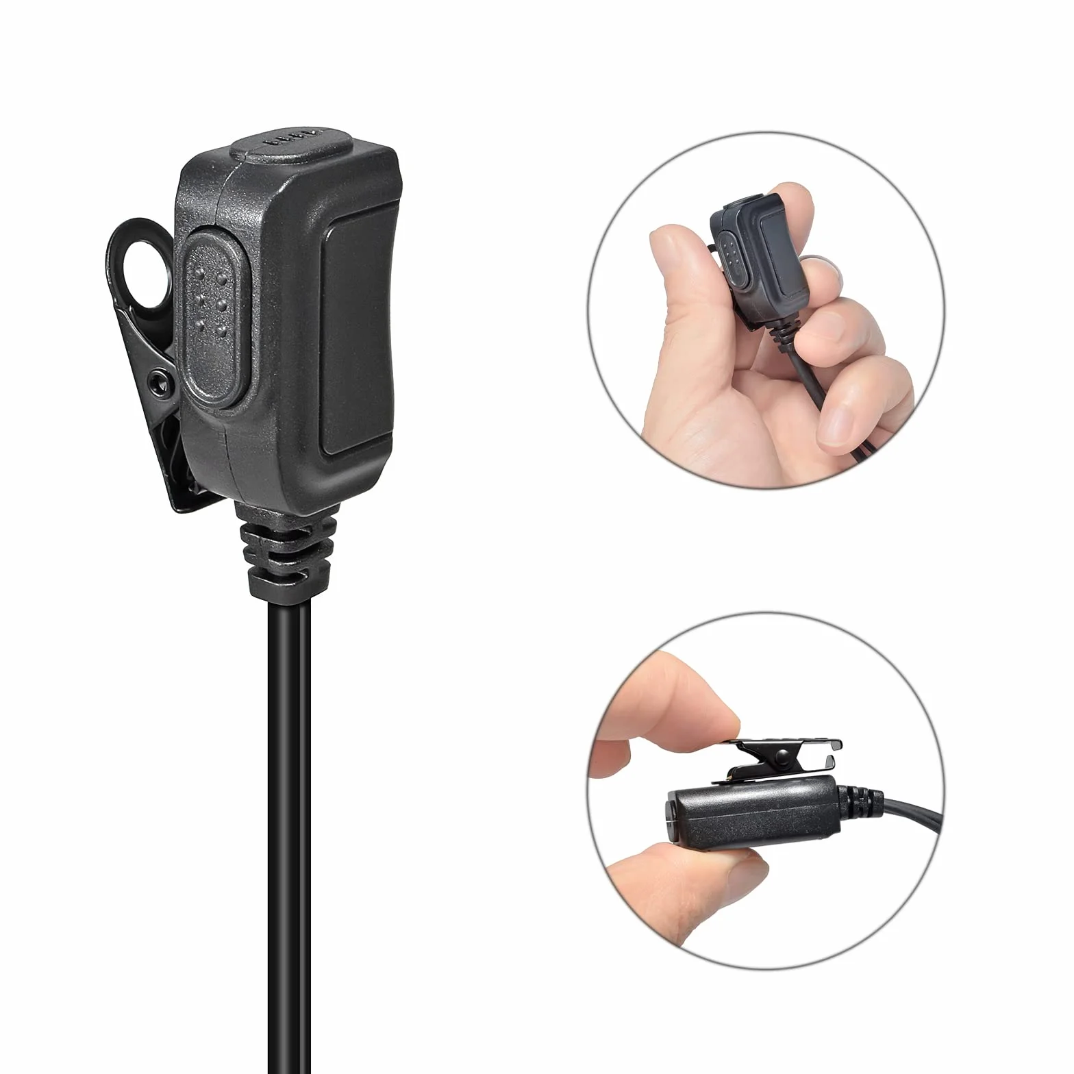 Słuchawka z mikrofonem Multi Pin zestaw słuchawkowy kompatybilny z Motorola DP3400 DP4400 DP4800 DGP4150 XiR-P8200 Xpr-6300 dwukierunkowe radio (kształt G, 1)