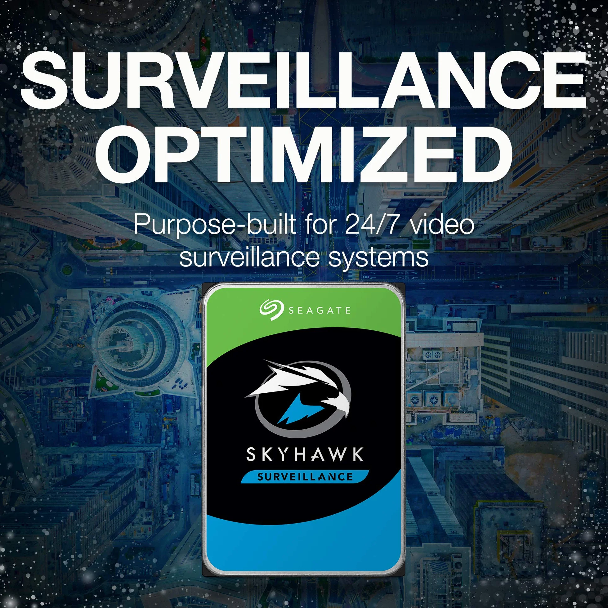 Seagate SkyHawk 4TB 3.5" SATA 6Gb/s 256MB Cache Wewnętrzny dysk twardy do monitoringu