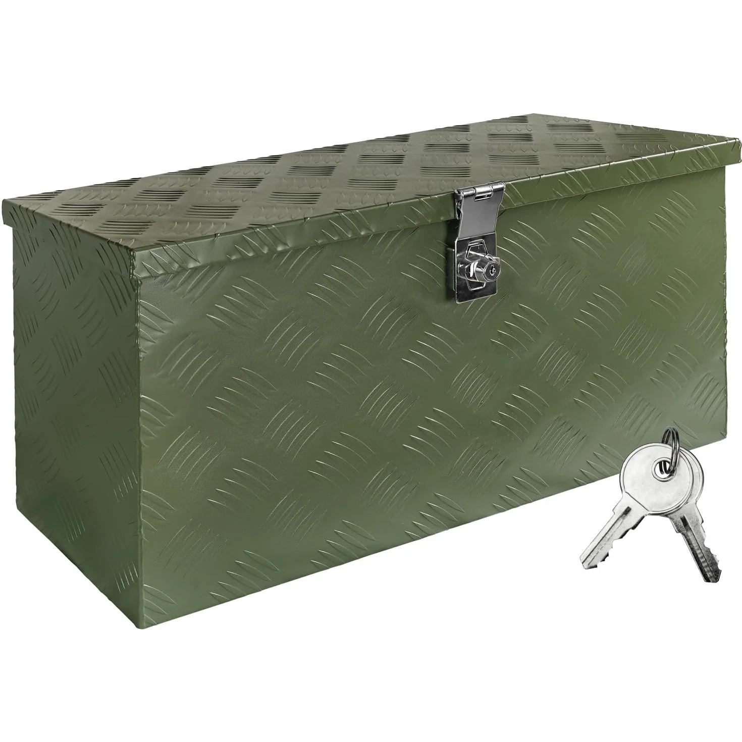 trucky Skrzynka na dyszel, kolor zielony, skrzynka na narzędzia, aluminiowa skrzynka z przyczepą, zamykana, aluminiowa skrzynka transportowa, skrzynka na narzędzia, aluminiowa skrzynka do