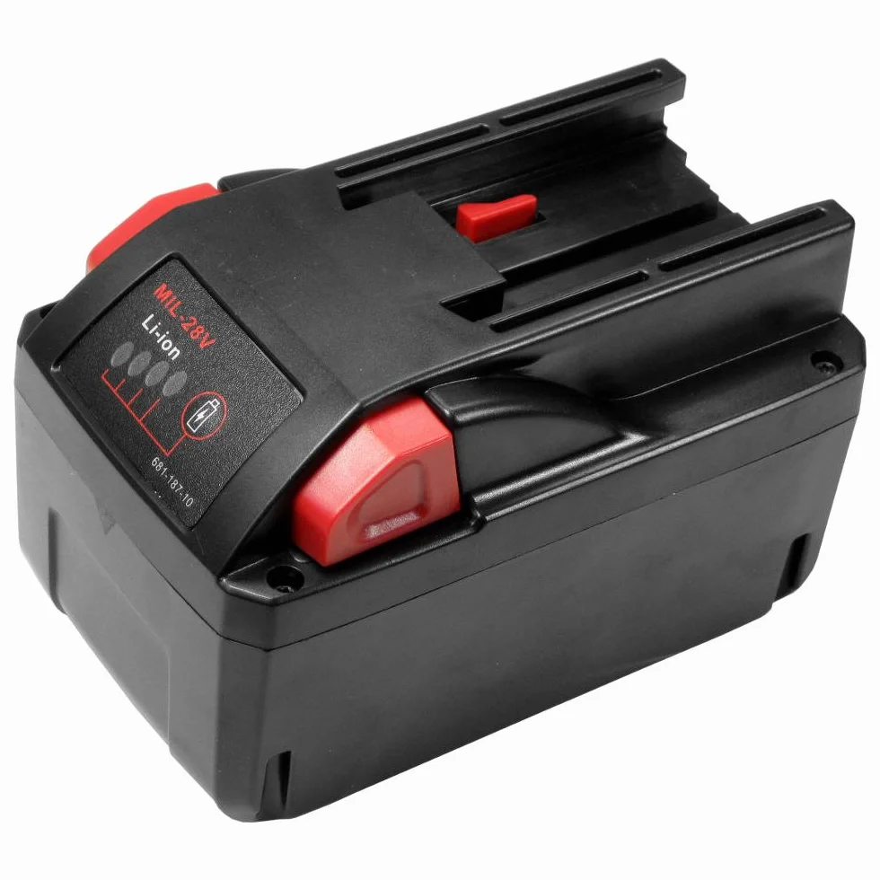 Wysokowydajny akumulator litowo-jonowy 28 V / 3000 mAh zastępuje AEG/Milwaukee 48-11-2830 0700956730 do V28PD V28CS V28CS/0 V28IW V28HX V28H V28G V28C V28AG V28AG V28AG V28AG V28B Würth 0700956730