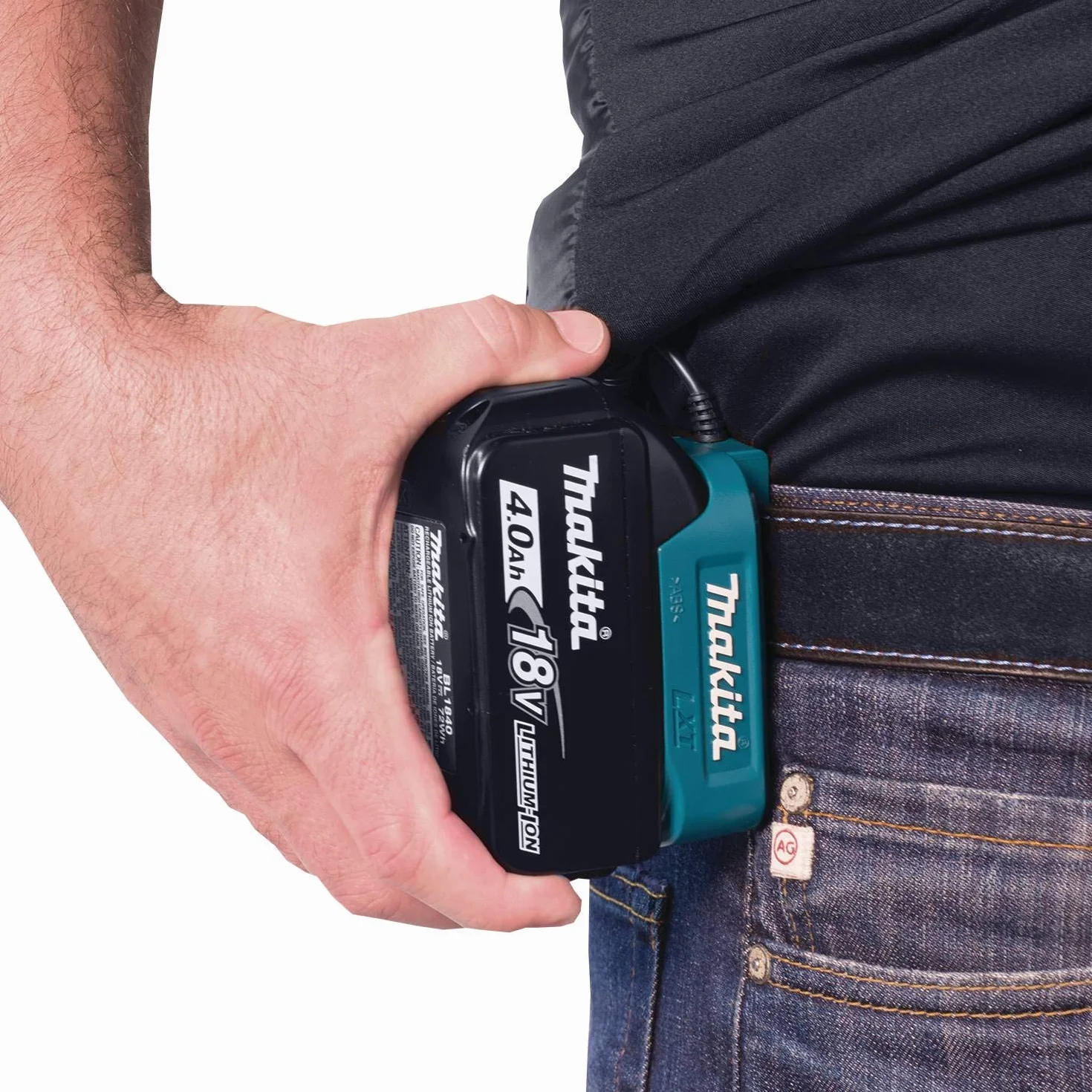 Makita DCV202Z2XL Podgrzewana kamizelka litowo-jonowa LXT 14,4 V do 18 V — brak baterii i ładowarki, XXL