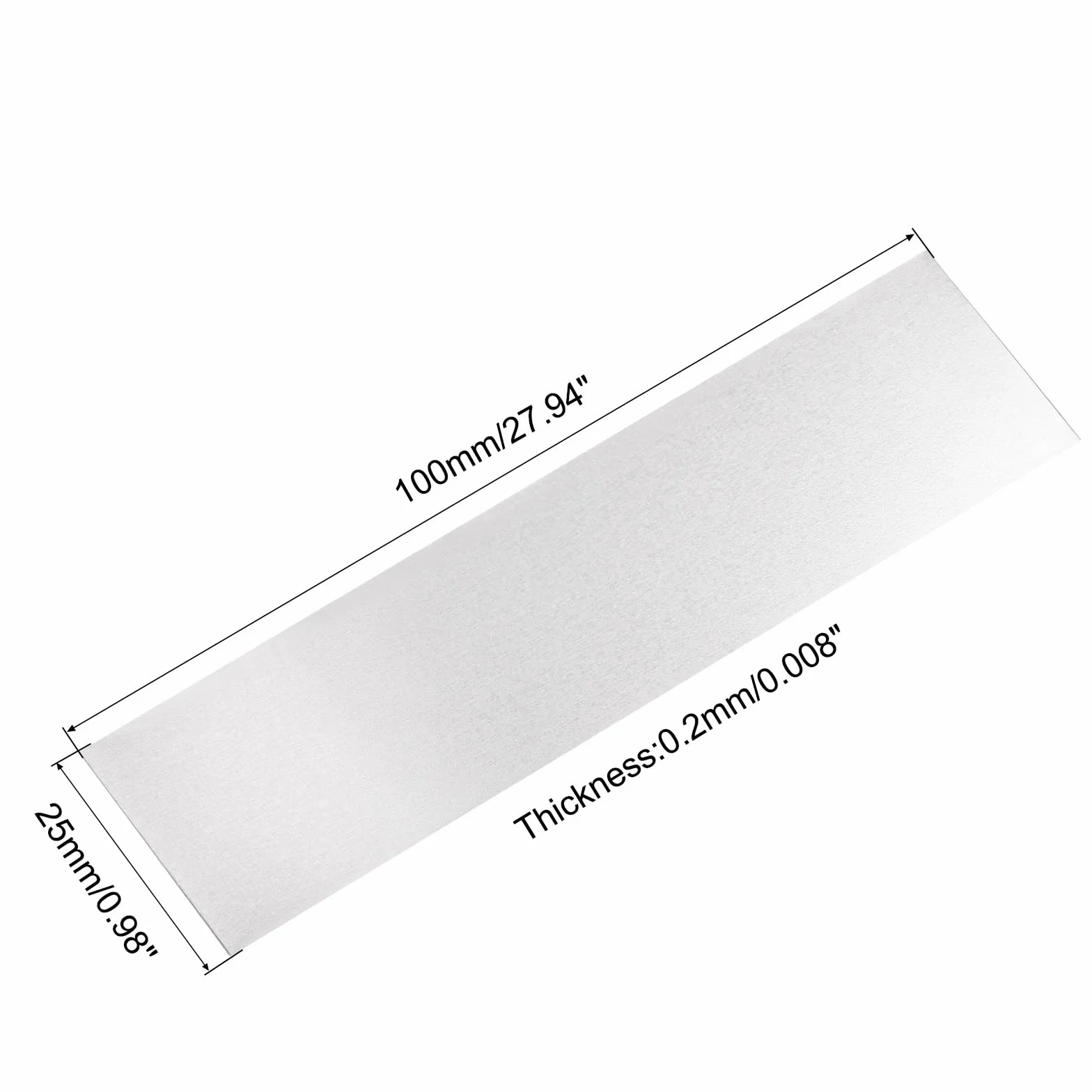 QUARKZMAN Czysty nikiel taśma 0,2 mm x 25 mm x 100 mm taśma lutownicza do akumulatorów, do spawania punktowego, 25 sztuk