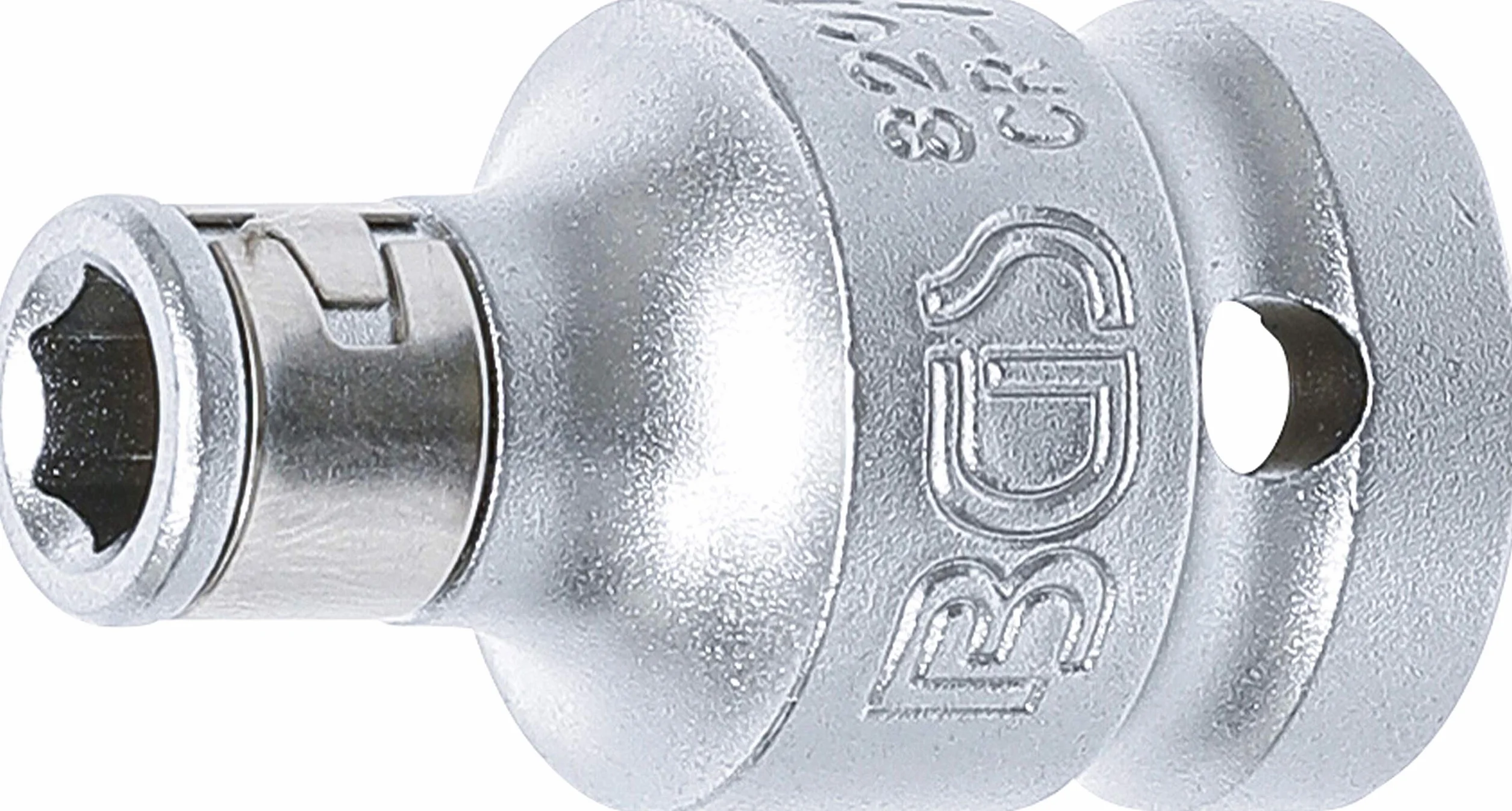 BGS 8201 | Adapter do bitów z kulką | gniazdo czworokątne 12,5 mm (1/2") | gniazdo sześciokątne 6,3 mm (1/4") & Makita Akumulatorowy klucz udarowy DTW181 18,0 V (bez akumulatora, bez ładowarki)