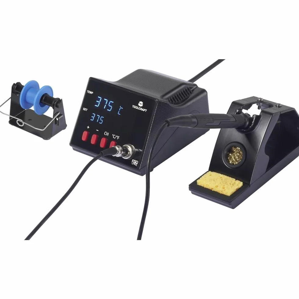 TOOLCRAFT TO-8962 ESD stacja cyfrowa 70 W 480°C (maks.) z Lötspitze