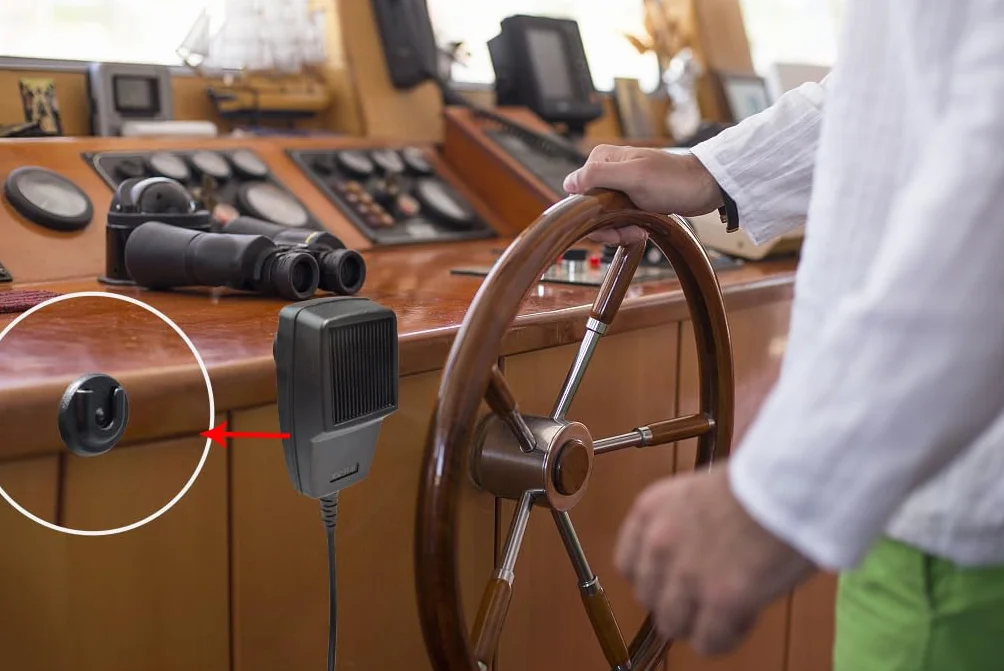 UAYESOK Uchwyt na mikrofon radiowy, uchwyt na mikrofon radiowy CB, uchwyt do zawieszania z samoprzylepnym tyłem 3M do Midland, Kenwood, Motorola, Baofeng, CB, PMR, mobilnego radia samochodowego,