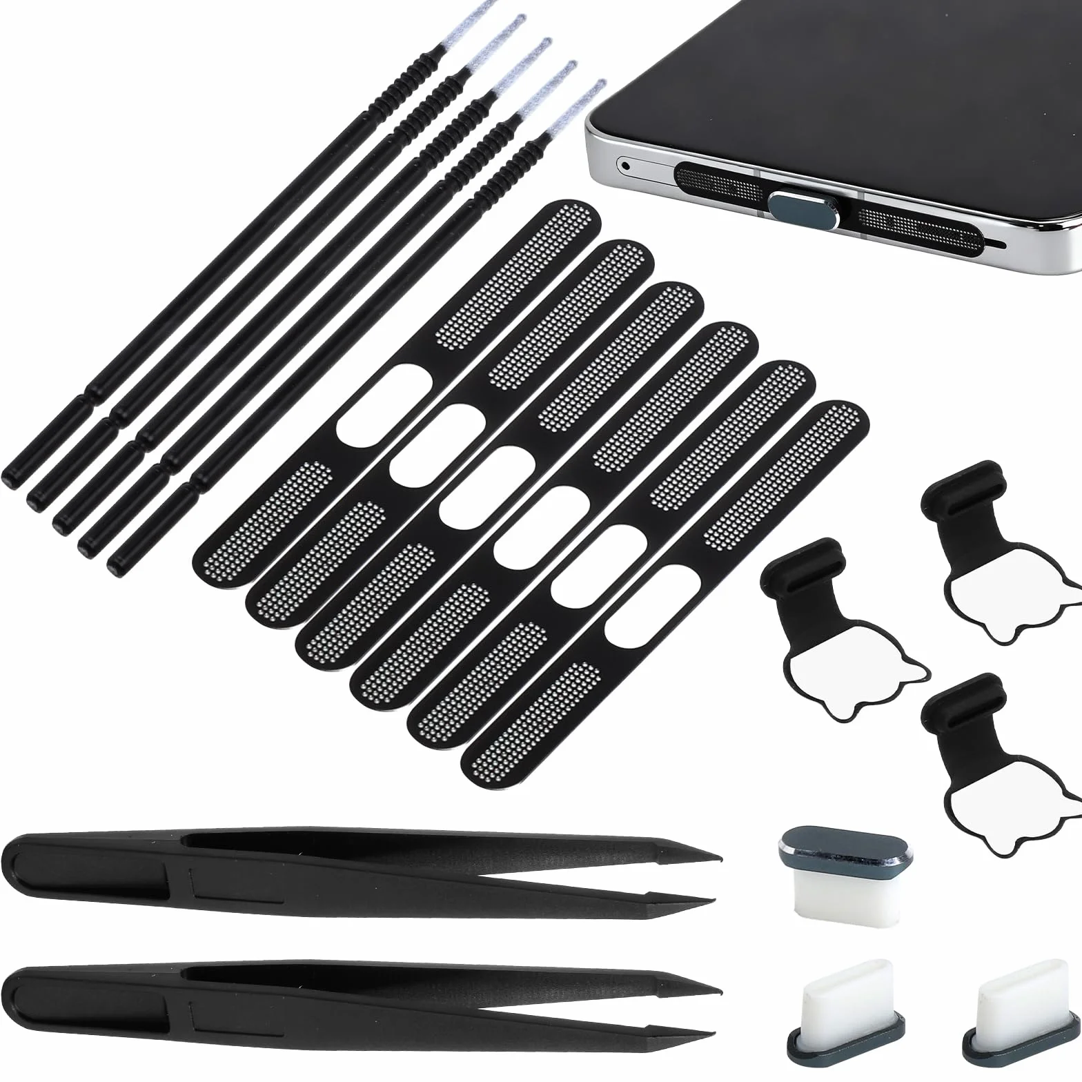 HENGBIRD 63-częściowy zestaw zatyczek do ochrony przed kurzem USB C
