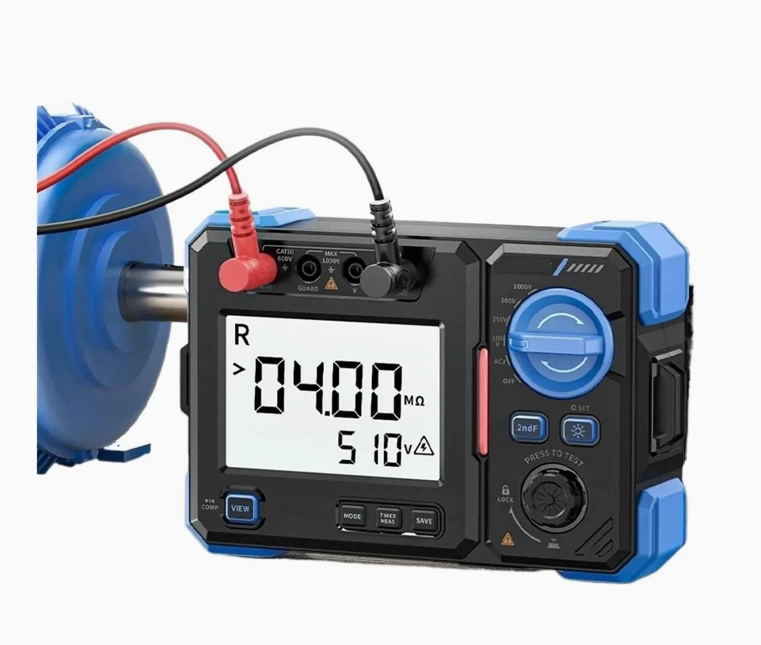 Tester Kabli Sieciowych, Miernik Rezystancji - Tester Izolacji 1000V 20GΩ Megomomierz | Pomiary AC/DC, Automatyczne Rozładowanie